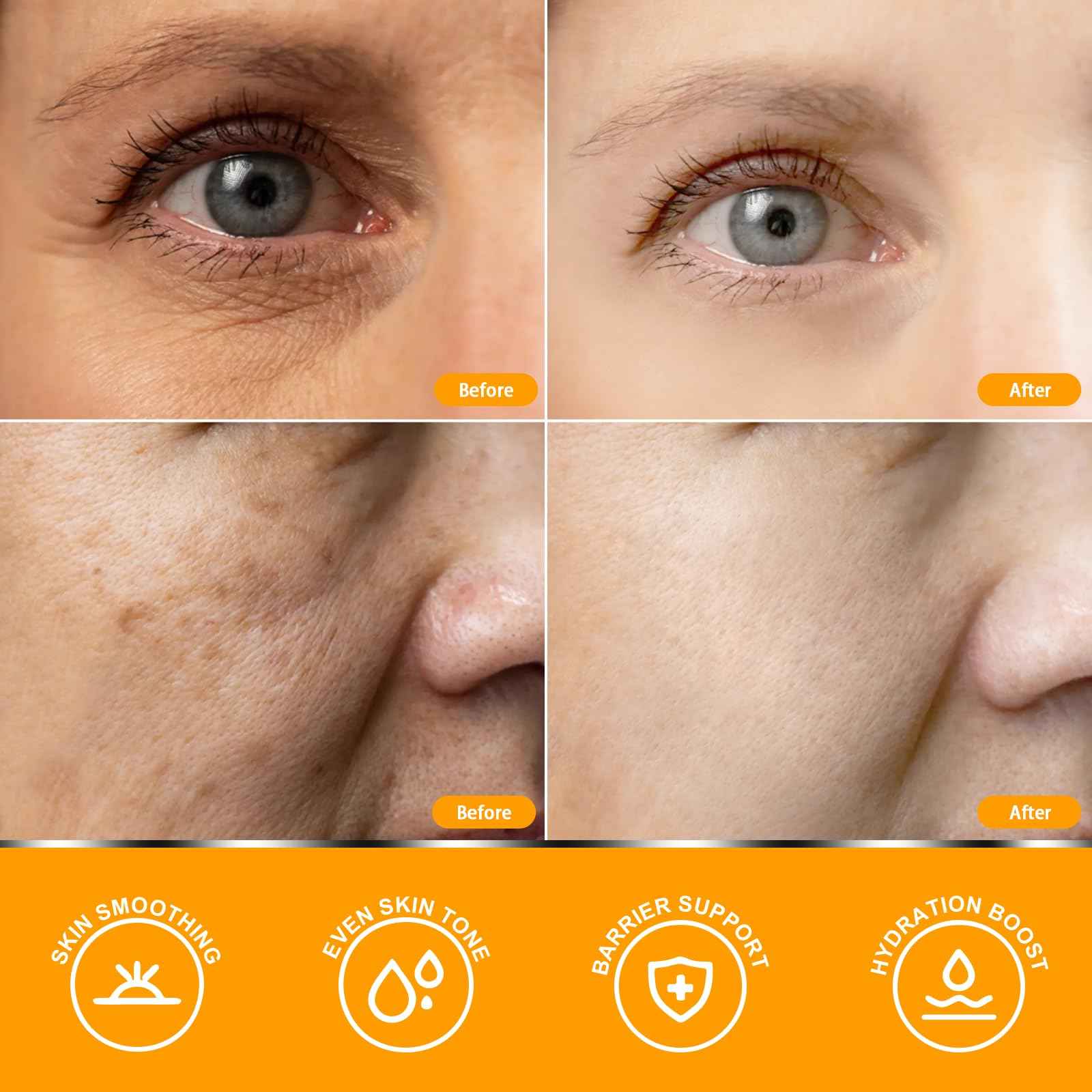 Vitamin C Serum for Women over 70, Vitamin C Serum for Mature Skin Face Hydrates, Firms, Lifts, Targets Age Marks, Wrinkles and Smoothes Skin Texture 1.69 fl oz