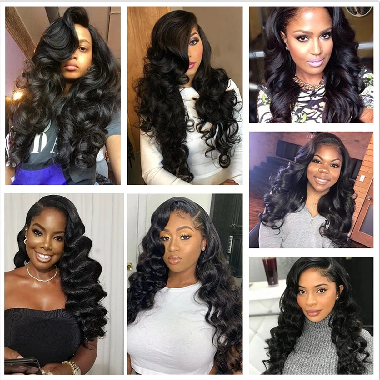 Brazilian Loose Wave 4x4 Lace Closure 100% Unprocessed Human Virgin Hair Pre Plucked Loose Deep Wave Pre-Plucked Hairline Frontal Closure Natural Black With Baby Hair (12inch, loose wave 4x4)