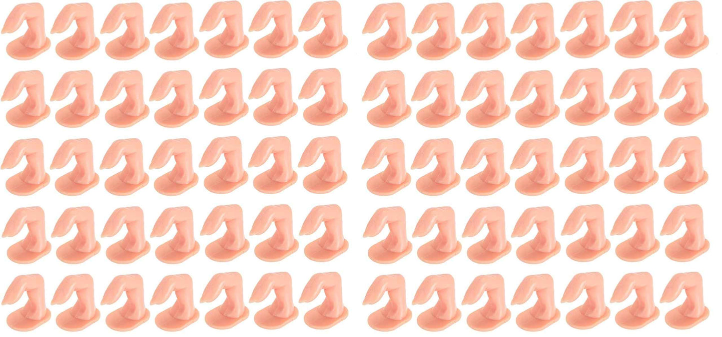 Hedume 120 Pack Practice Fingers, DIY Nail Art Training Fingers, Nail Decoration Training Fingers for Nail Art Beginners, Lovers and Salon Artists