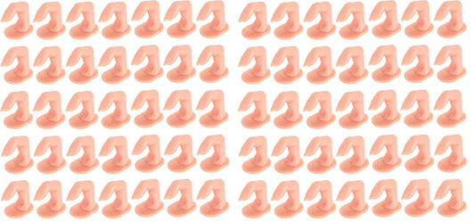 Hedume 120 Pack Practice Fingers, DIY Nail Art Training Fingers, Nail Decoration Training Fingers for Nail Art Beginners, Lovers and Salon Artists