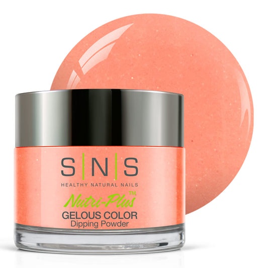 SNS Nail Dip Powder, Gelous Color Dipping Powder - Monkey Forest (Peach) - Long-Lasting Dip Nail Color Dip Nail Color Lasts 14 Days - Low Odor & No UV Lamp Needed - 1 Oz