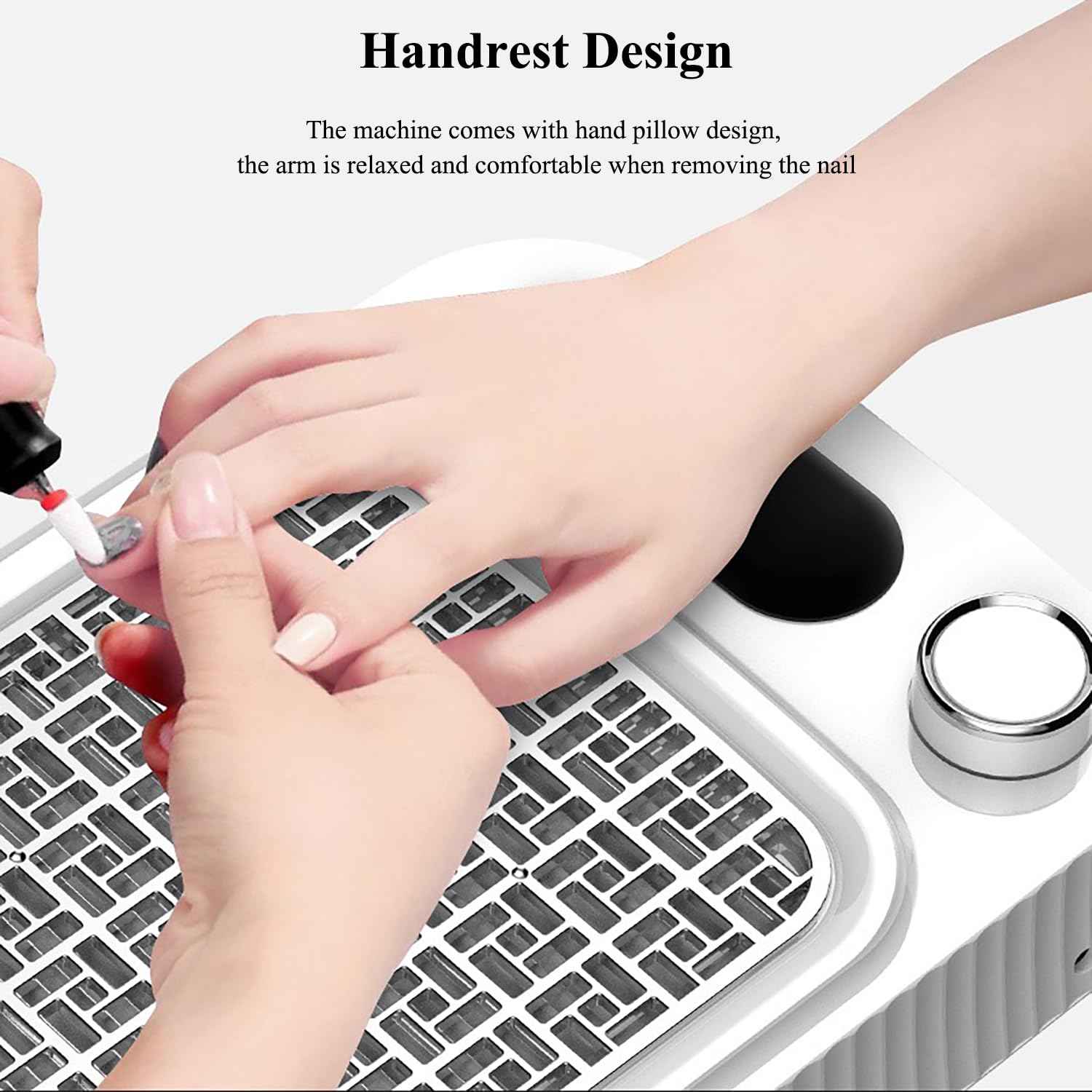 Winb Nail Dust Collector with Vacuum Fan - Professional Dust Extractor for Nail Tech, Powerful Suction & Ultra-Quiet | for Acrylic Nail Polishing