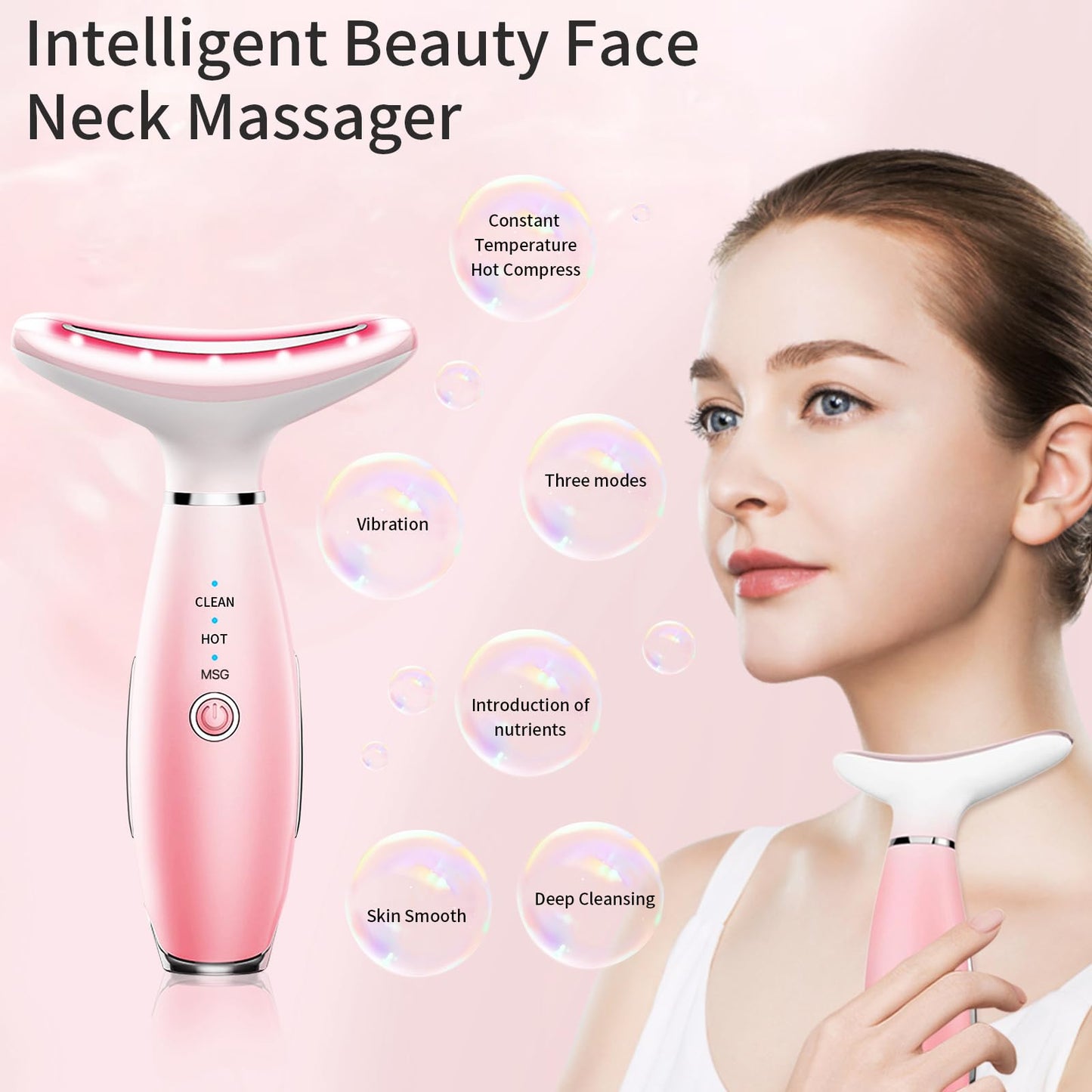 Face Neck Tool for Skin Care,3 in 1 Portable Face Neck Beauty Device for Skin Massager