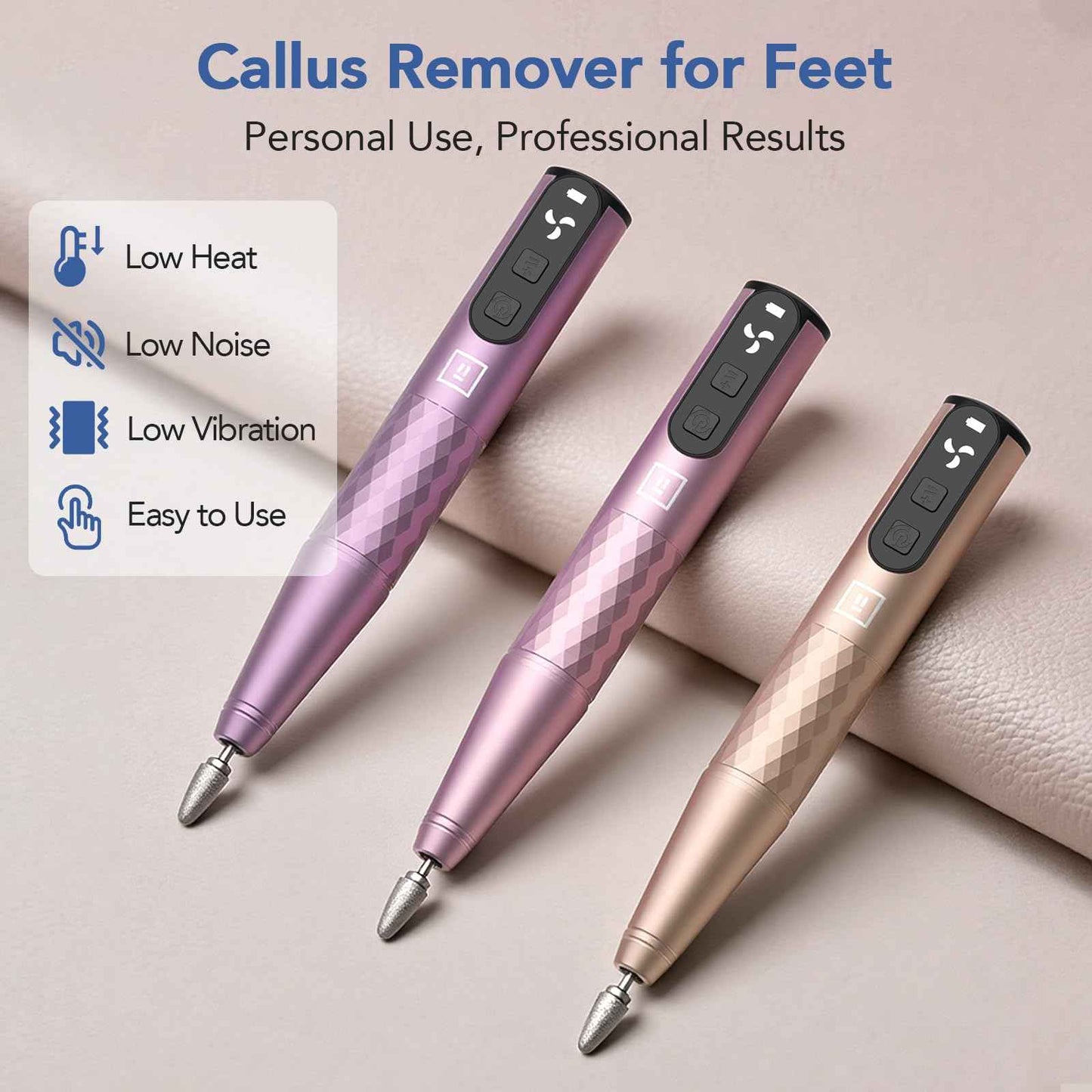 Mfish Professional Nail Drill Kit, Electric Nail File for Acrylic/Gel Nails,12 Bits, Adjustable Speeds, Portable Cordless Electric Nail Tools for Home & Salon Use