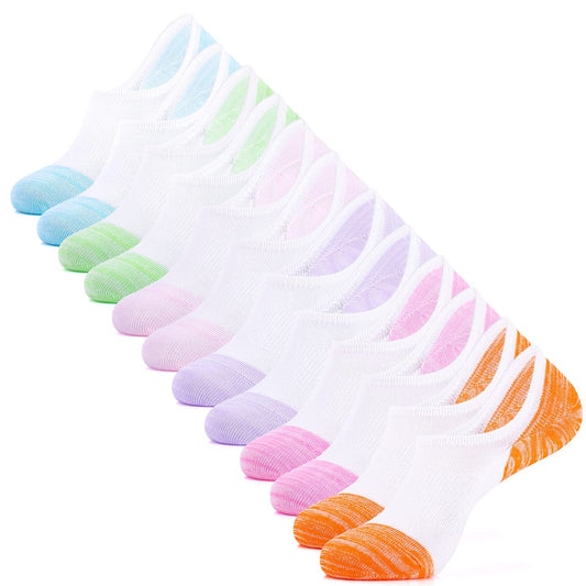 IDEGG No Show Socks Womens and Men Low Cut Ankle Short Anti-slid Athletic Running Novelty Casual Invisible Liner Socks