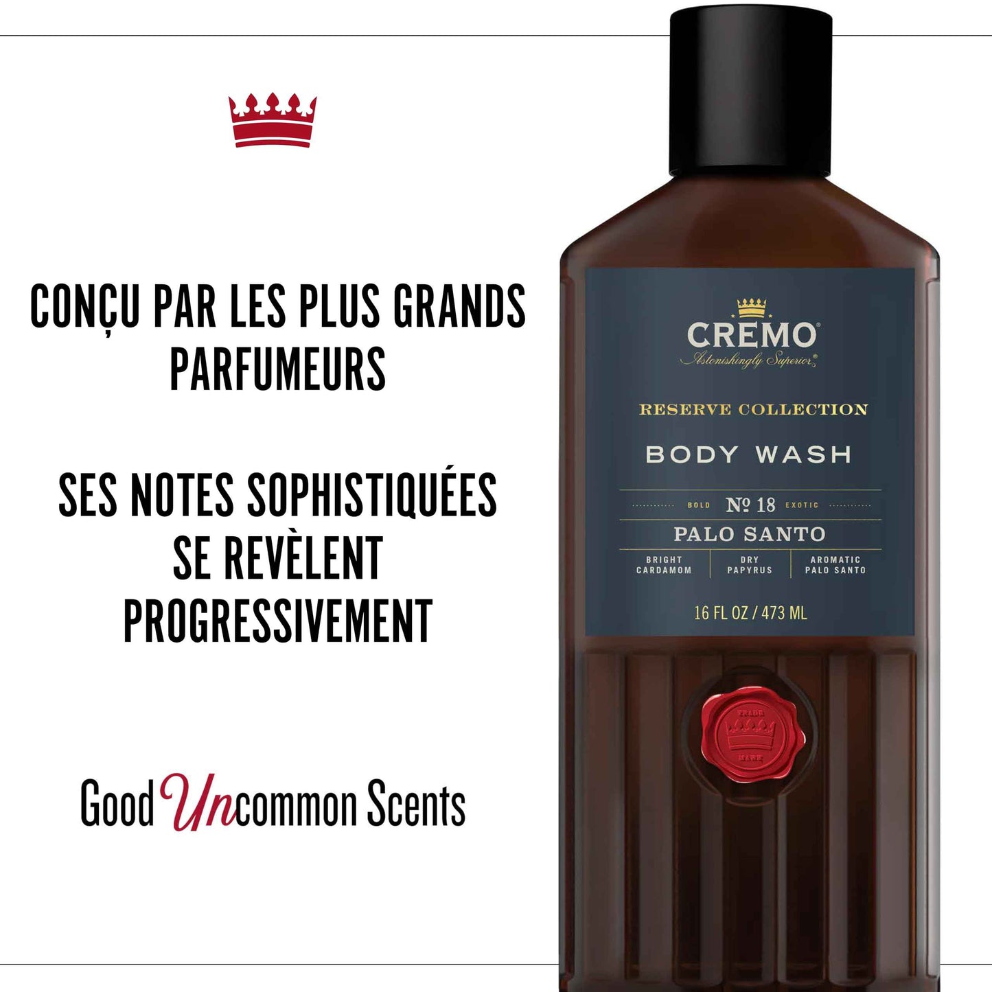 Cremo Beard Oil and Body Wash Bundle with Palo Santo Scents, 1 fl oz and 16 fl oz