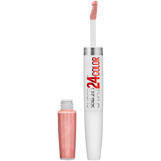 Maybelline Super Stay 24, 2-Step Liquid Lipstick Makeup, Long Lasting Highly Pigmented Color with Moisturizing Balm, Constant Toast, Nude, 1 Count