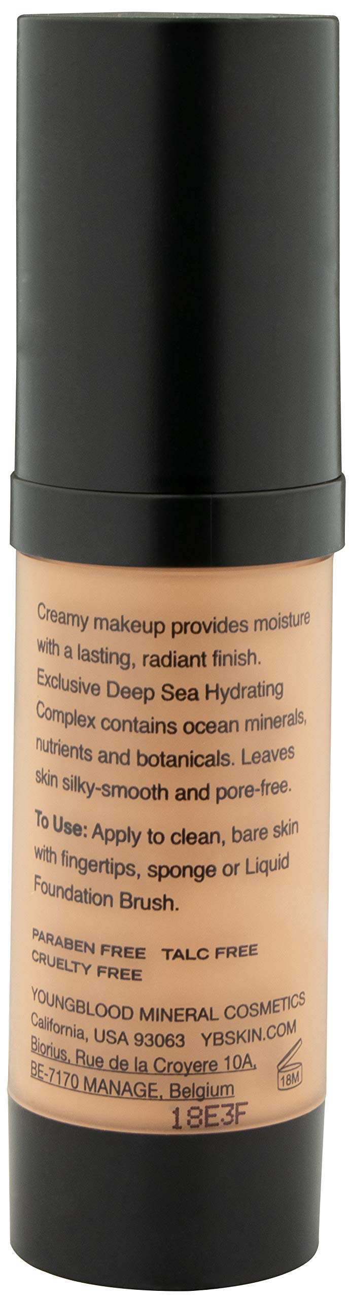 Youngblood Mineral Cosmetics Liquid Mineral Foundation, Golden Sun (Old Version) | Full Coverage Mineral Lightweight Makeup | Vegan, Cruelty Free, Paraben Free