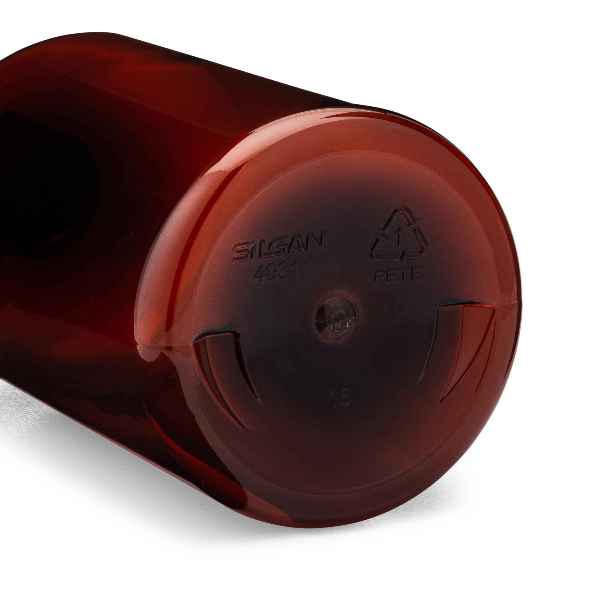 Baire Bottles 16 oz Empty Refillable Plastic Pump Bottles Dispenser 6 Pk PET, BPA Free Refillable Containers Shampoo Lotion Oil Liquid Soap Labels USA (Amber/Brown, White Pumps, Damask Labels)