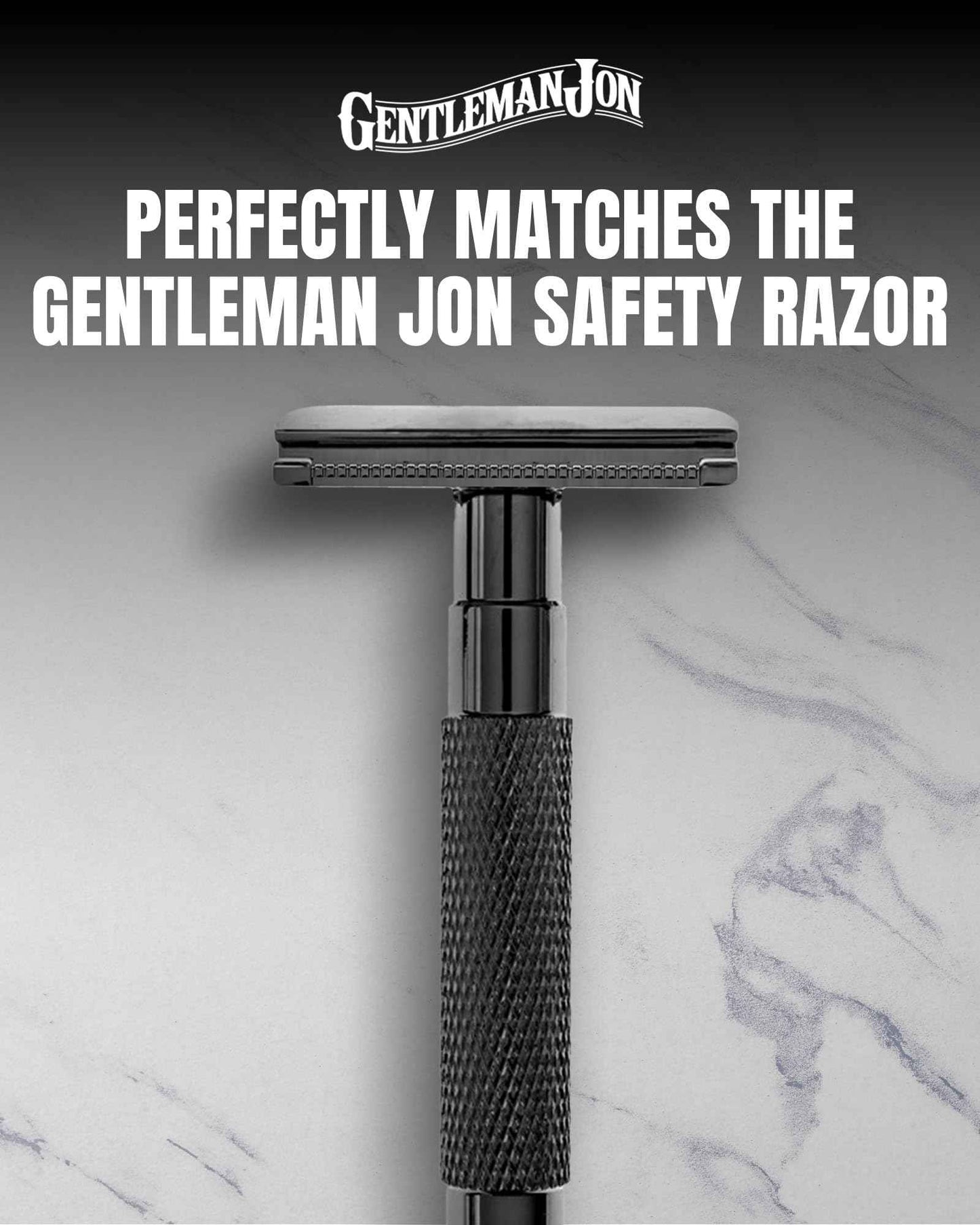 Gentleman Jon Shaving Stand for Razor & Brush for Men – Heavy Duty Gunmetal Razor & Brush Stand, Weighted Base, Matches Wet Shave Kit & Storage, Shaving Kit, Shaver Holder, Beard Accessories for Men