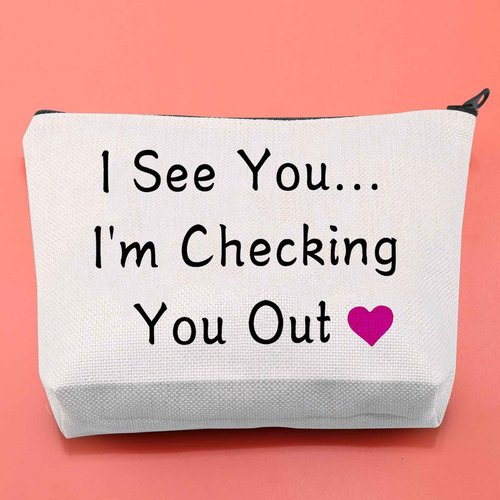 BLUPARK Eurovision Song Contest The Story of Fire Cosmetic Bag I See You I'm Checking You Out Makeup Organizer Pouch (I'm Checking You Out)