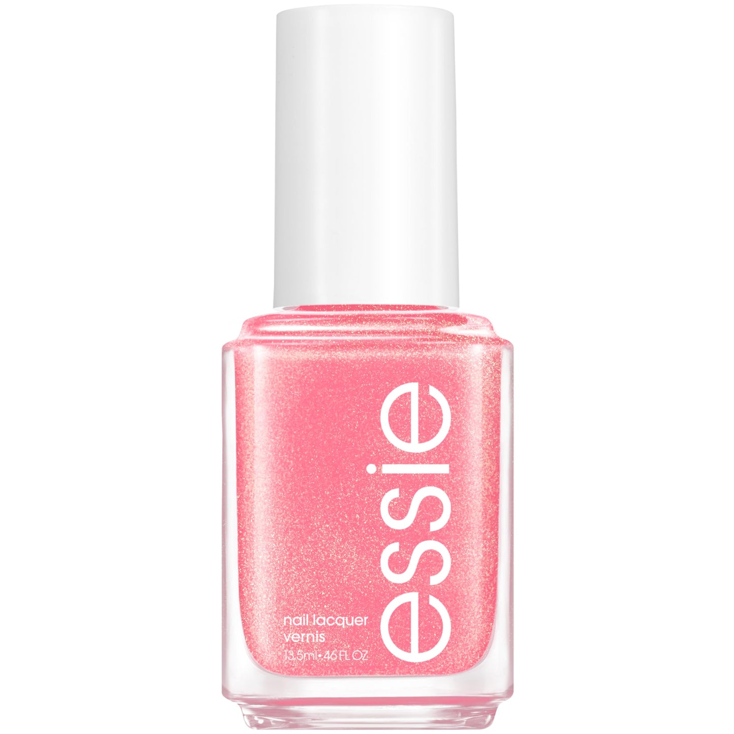 essie salon-quality nail polish, vegan, pink, shimmer, spring fling, 0.46 fl oz