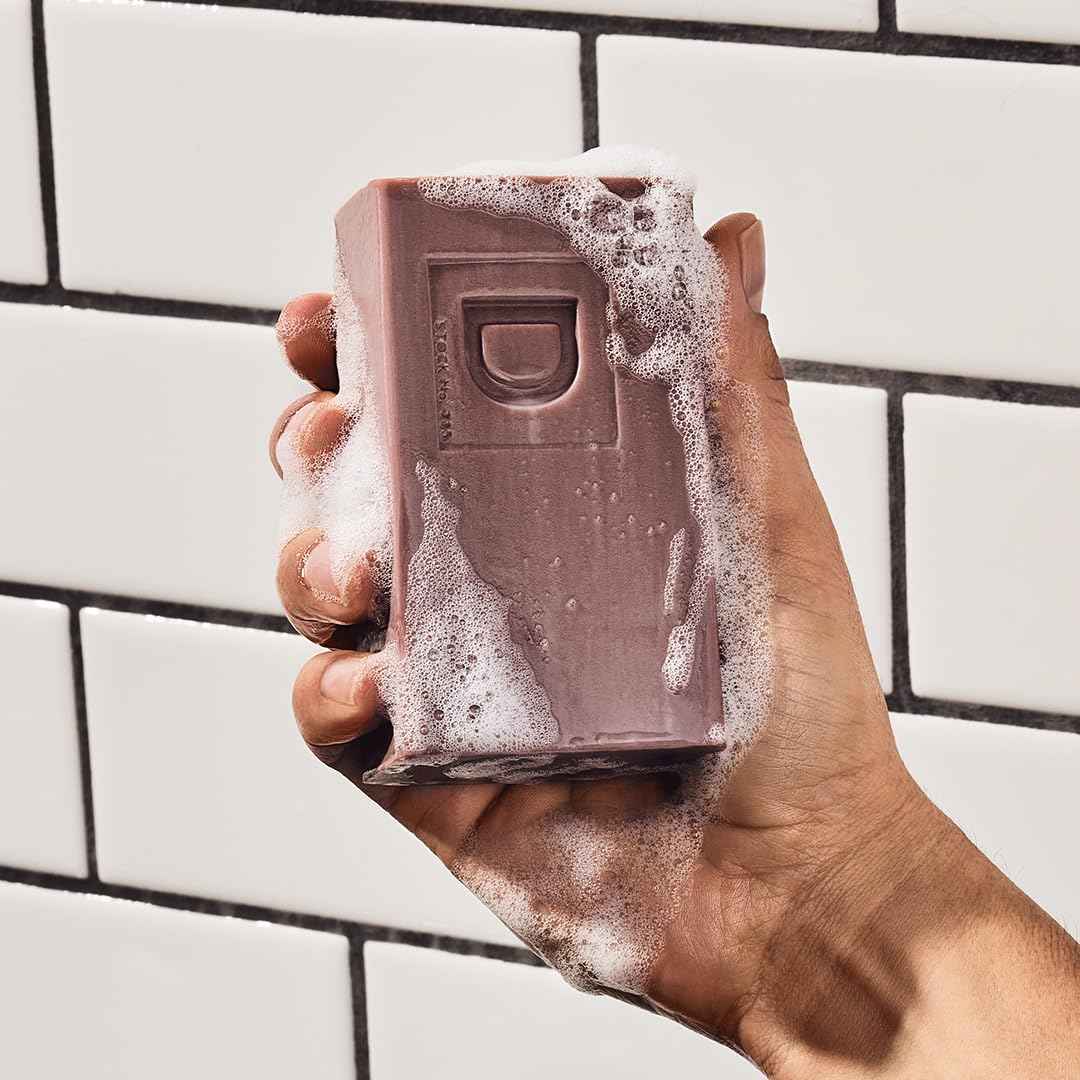 Duke Cannon Supply Co. Big Brick of Soap Bar, Frontier 40 - Fresh Cut Pine, Leaf & Leather, Campfire & Midnight Swim, Extra Large, Masculine Scents, 10 oz. (Variety, 4 Pack)