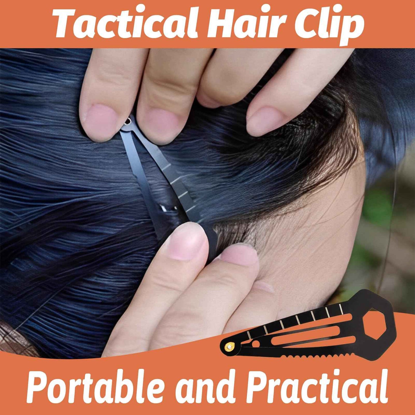 VinBee Self Defence Hair Clips For Women, Tactical Hair Clip,Multi-Functional HairBarrettes Mini Pins Stainless Steel, Self-Defense EDC Survival Kit-10 Pack