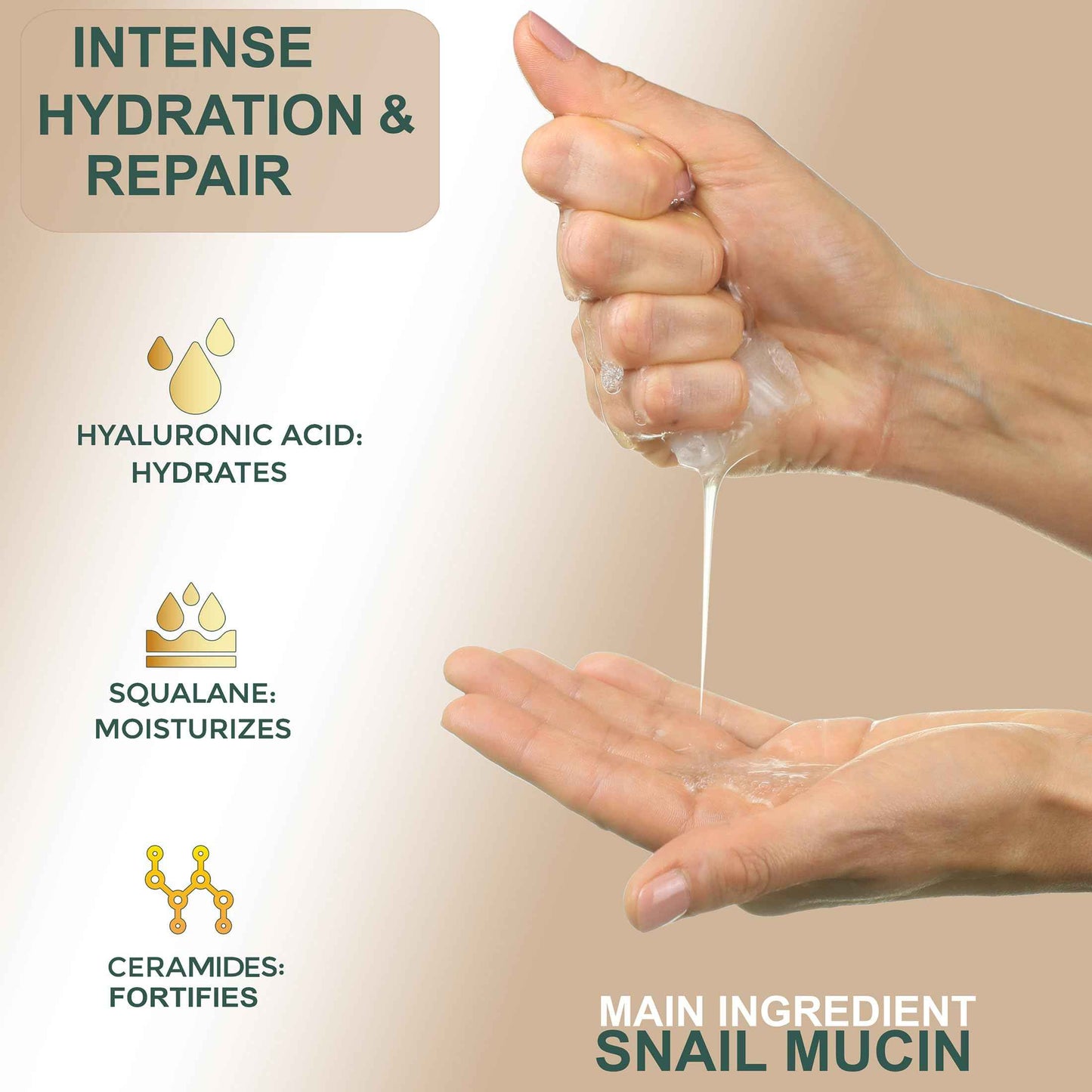 Setare Hydrating Sheet Masks with Snail Mucin, Collagen, Hyaluronic Acid & Premium Botanicals, Korean Beauty Tech, for All Skin Types - 8 Pack