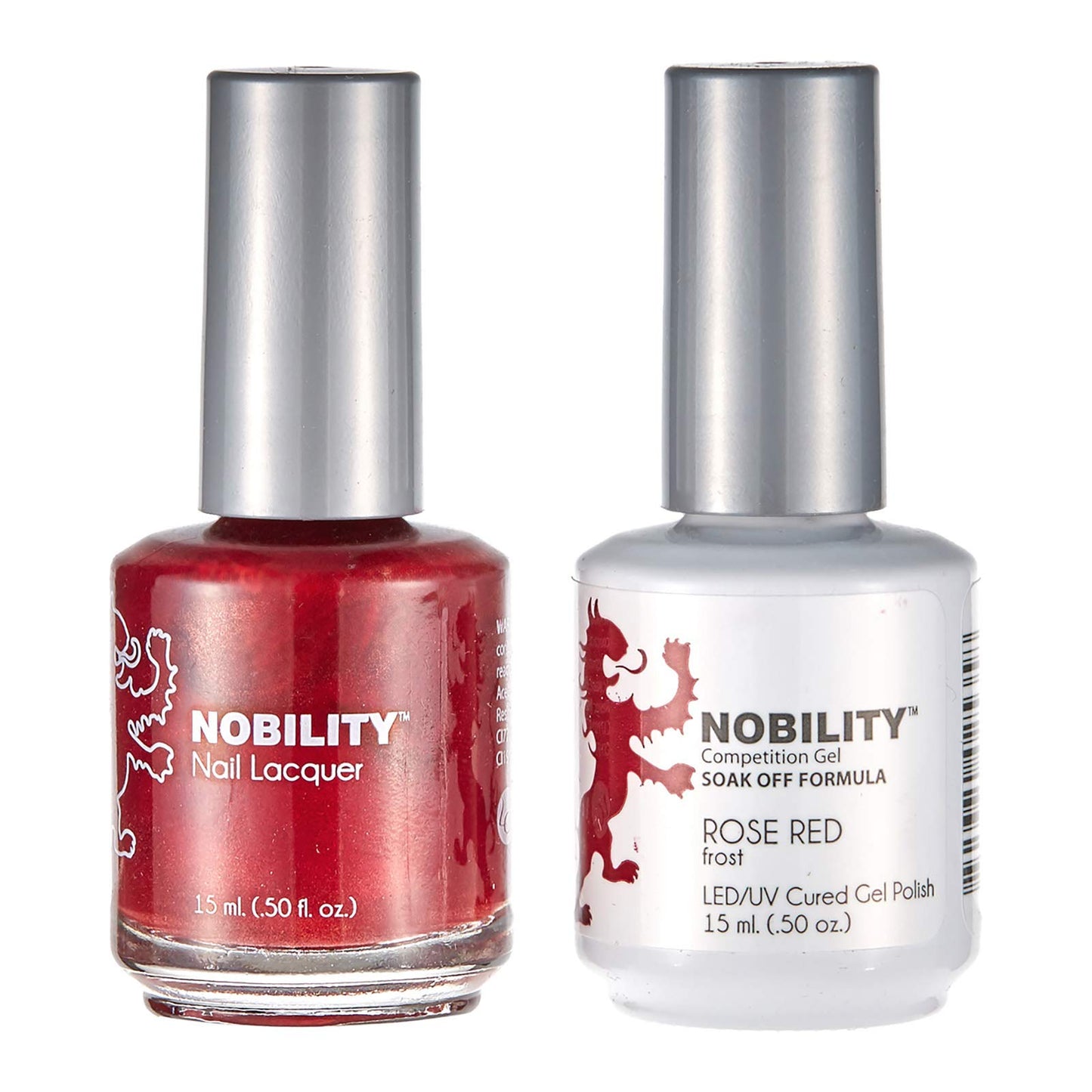 LeChat Nobility – Gel Polish & Nail Lacquer Set - Collection 2-5oz (Rose Red NBCS085)