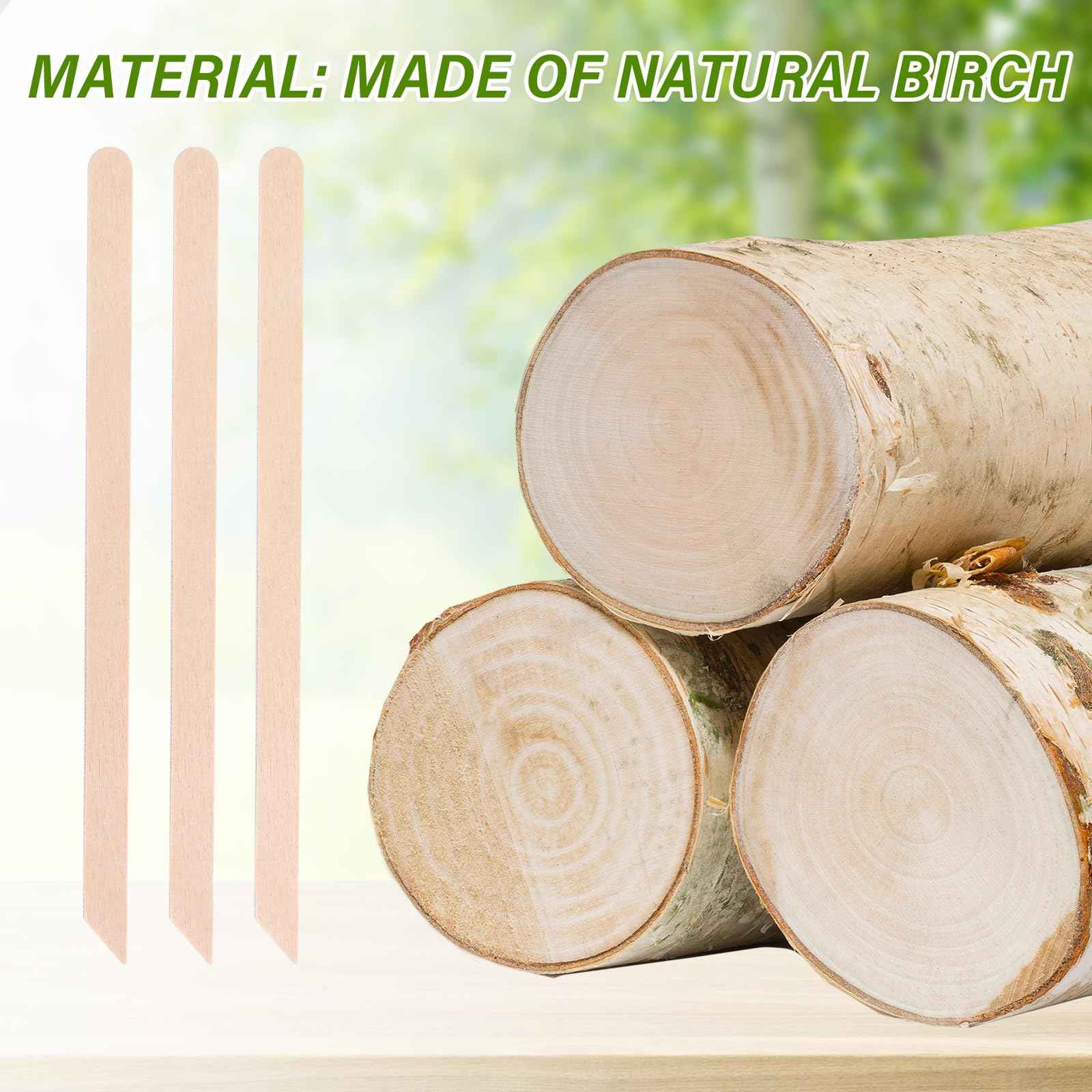 1000pcs Wooden Small Wax Sticks,Eyebrow Wax Sticks for Eyebrow Hair Remover，Small Popsicle Sticks，Wooden Sticks for Crafts