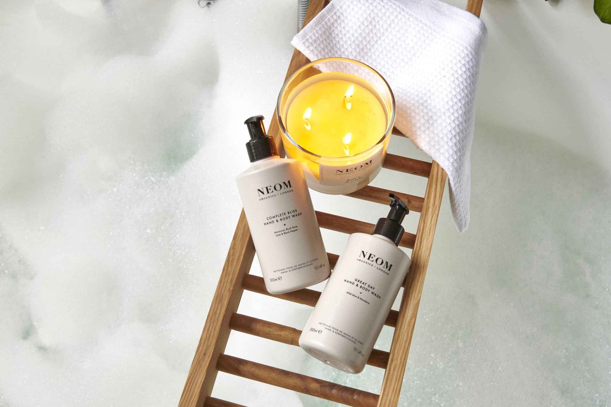 Neom – Real Luxury Hand & Body Lotion, 300ml | Lavender, Rosewood & Jasmine | Nourish and Soften