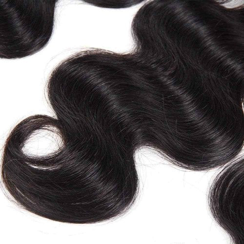 Body Wave Frontal 13 x 4 HD Transparent Lace Frontals With Bangs Baby Hair 100% Remy Human Hair 150% Density Natural Color (13x4 Lace Frontal-Body Wave, 14 Inch)