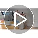 4-Tier Makeup Organizer with Handle - Elegant Skincare Storage