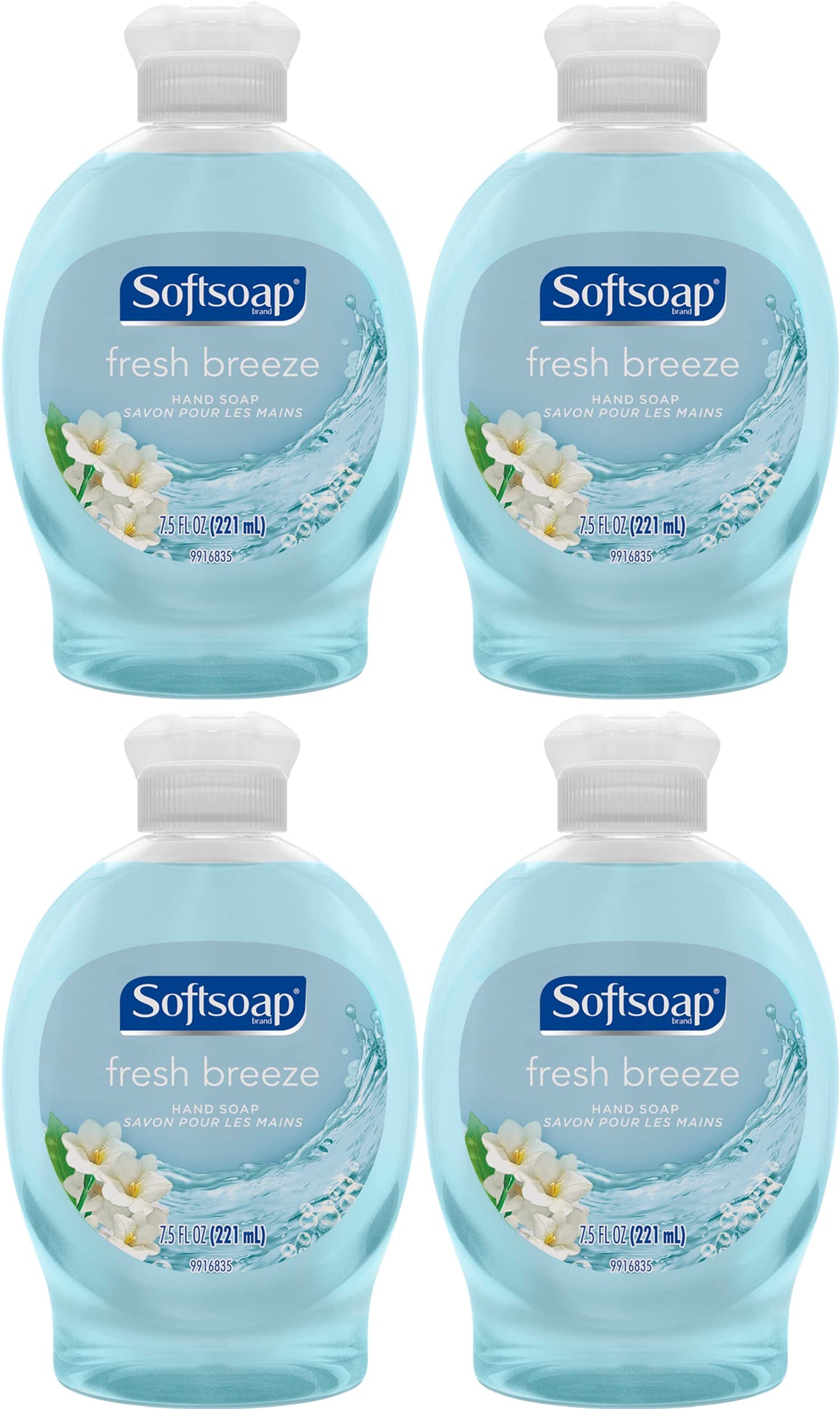 Softsoap Hand Soap Fresh Breeze - 7.5 oz, Pack of 4