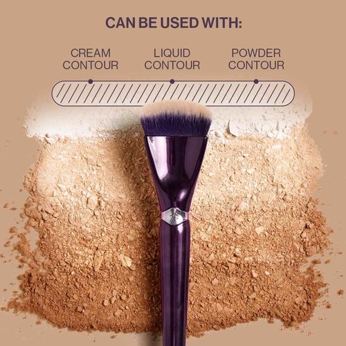 Anisa Beauty Crescent Contour Brush – Precision Contouring with Curved, Soft Synthetic Fibers for Flawless Application of Creams, Powders, and Bronzers