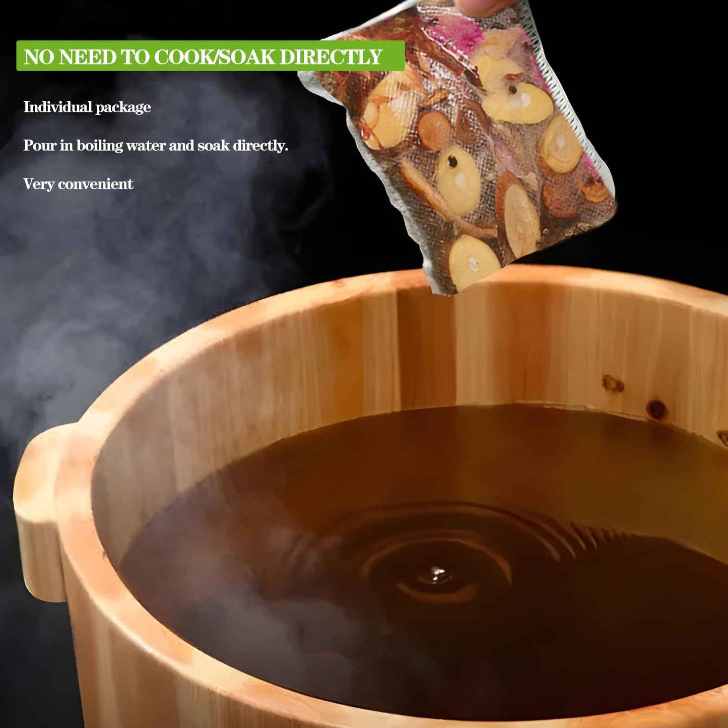 CYGJYZOD Ginger Chinese Herbal Foot Soak Set – 30 Detox Bags for Dry Feet,Cracked Feet and Lymphatic Drainage泡脚药包