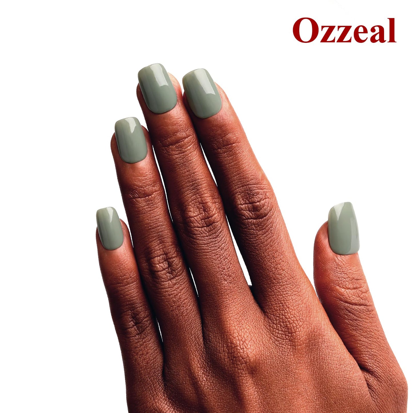 Ozzeal Gel Polish,1 Pcs 15ml Sage Green Gel Nail Polish Autumn Winter Soak off LED UV Gel Nail Polish Art Starter Manicure Salon DIY Nail Gel Polish at Home for Girl Women