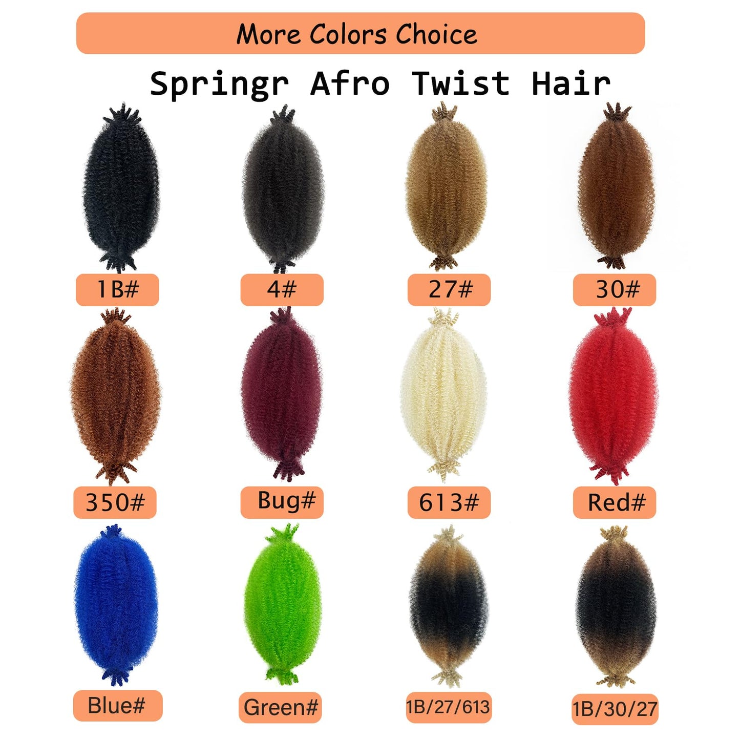 Marley Twist Braiding Hair 12 Inch Afro Twist Hair for Faux Locs Kinky Twist Hair Crochet Hair for Women Springy Afro Twist Hair Pre Stretched Braiding Hair Cuban Twist Hair (12 Inch (Pack of 3), 27#)