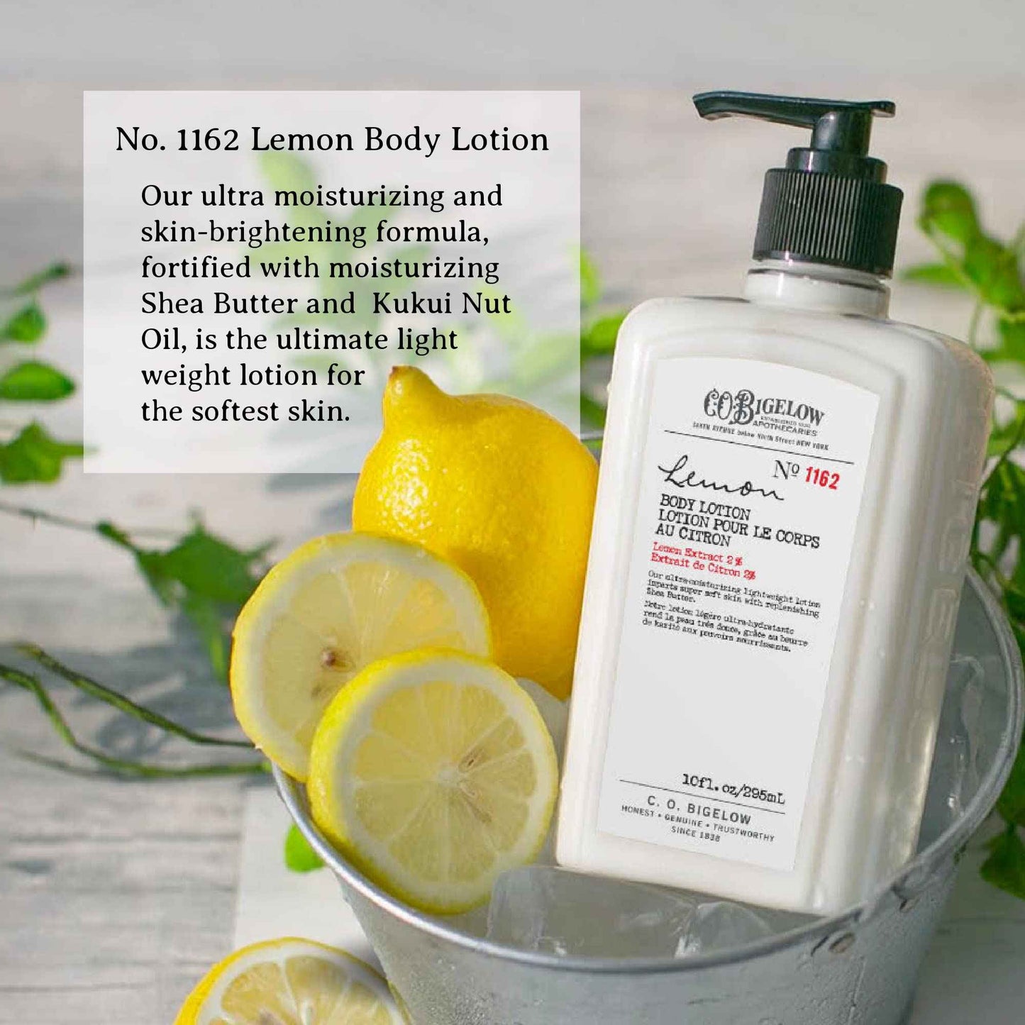 C.O. Bigelow Lemon Hand Wash No. 1142, 10 fl oz. & Lemon Body Lotion No. 1162, 10 fl oz.