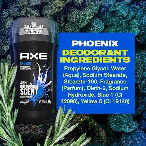 Phoenix Deodorant Stick for Men - 48H Odor Protection, Twin Pack