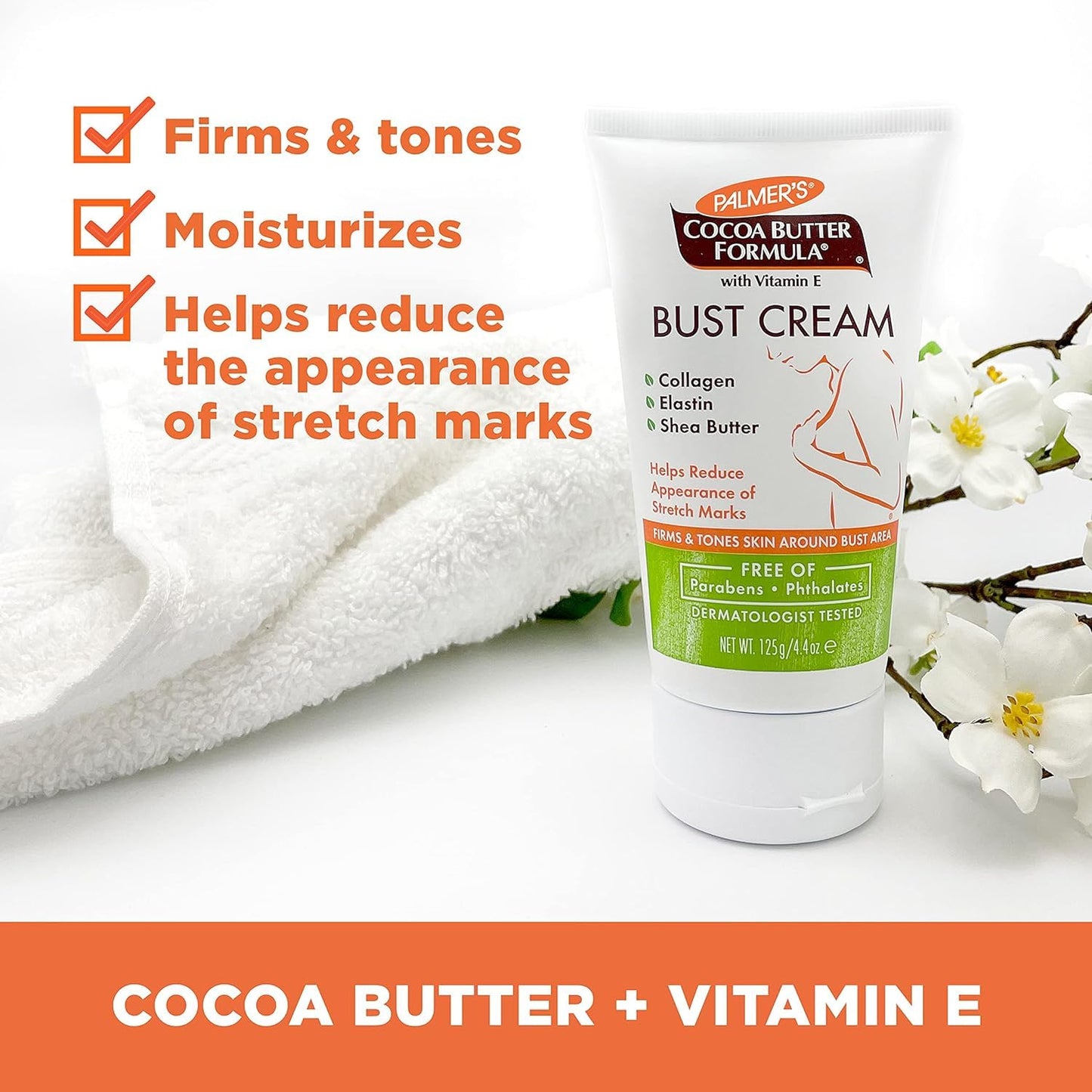 Palmer's Cocoa Butter Formula Bust Cream 4.40 oz (Pack of 6)