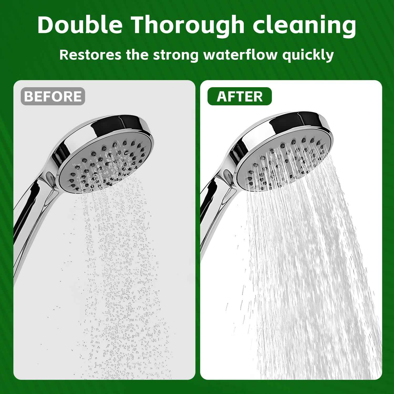 uadbau Shower Head Cleaner Tool Set, Multi-Size Shower Head Cleaning Brush for Small Hole Anti-Clogging Nozzle with Storage Boxes, Picks Fitting Nozzle Unclogger for Household Bathroom (30 Pcs)