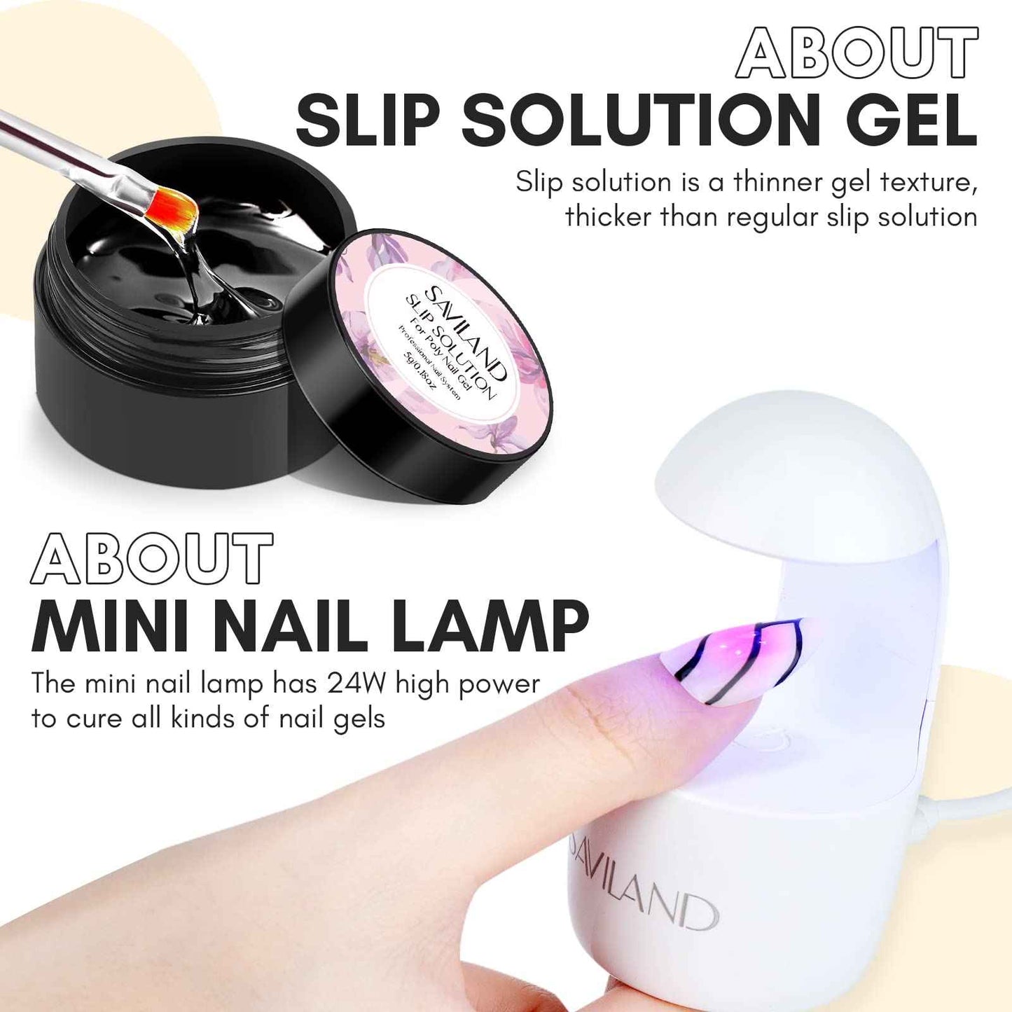 SAVILAND Poly Gel Nail Kit Starter: with 6 Colors Nail Extension Kit with U V Light Glitter Colors Rose Red Poly Gel for Beginner with Everything DIY Gift