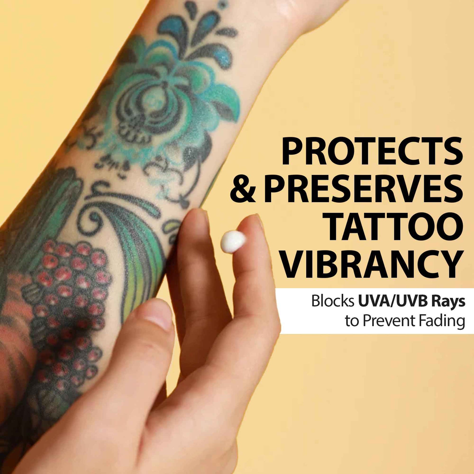ETADERM Tattoo Sunscreen Lotion SPF 30 - Tattoo Aftercare Sunscreen for Sensitive Skin with 15% Non-nano Zinc Oxide - Sun Protection Tattoo Lotion for Long-Lasting Vibrancy & Ink Defense Against UV