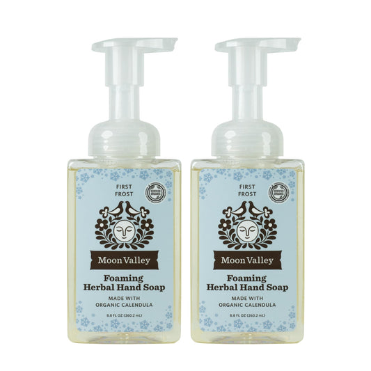 Moon Valley Herbal Foaming Hand Soap, Vegan (First Frost, Recyclable Bottle)