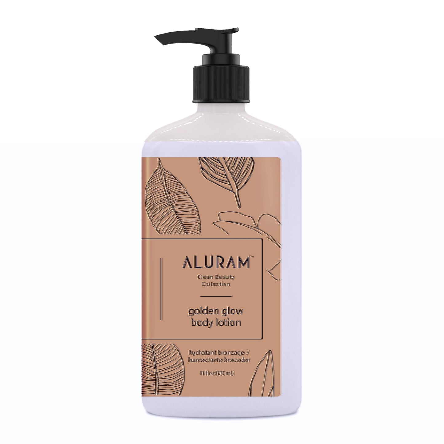 Aluram Golden Glow Body Lotion, Nourishing Radiance & Tone with Squalane & Watermelon Seed Oil, 18 Fl Oz