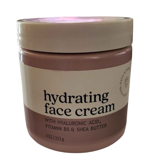 Bath and Body Works Hydrating Face Cream With Hyaluronic Acid + Vitamin B5 + Shea Butter 4 Ounces