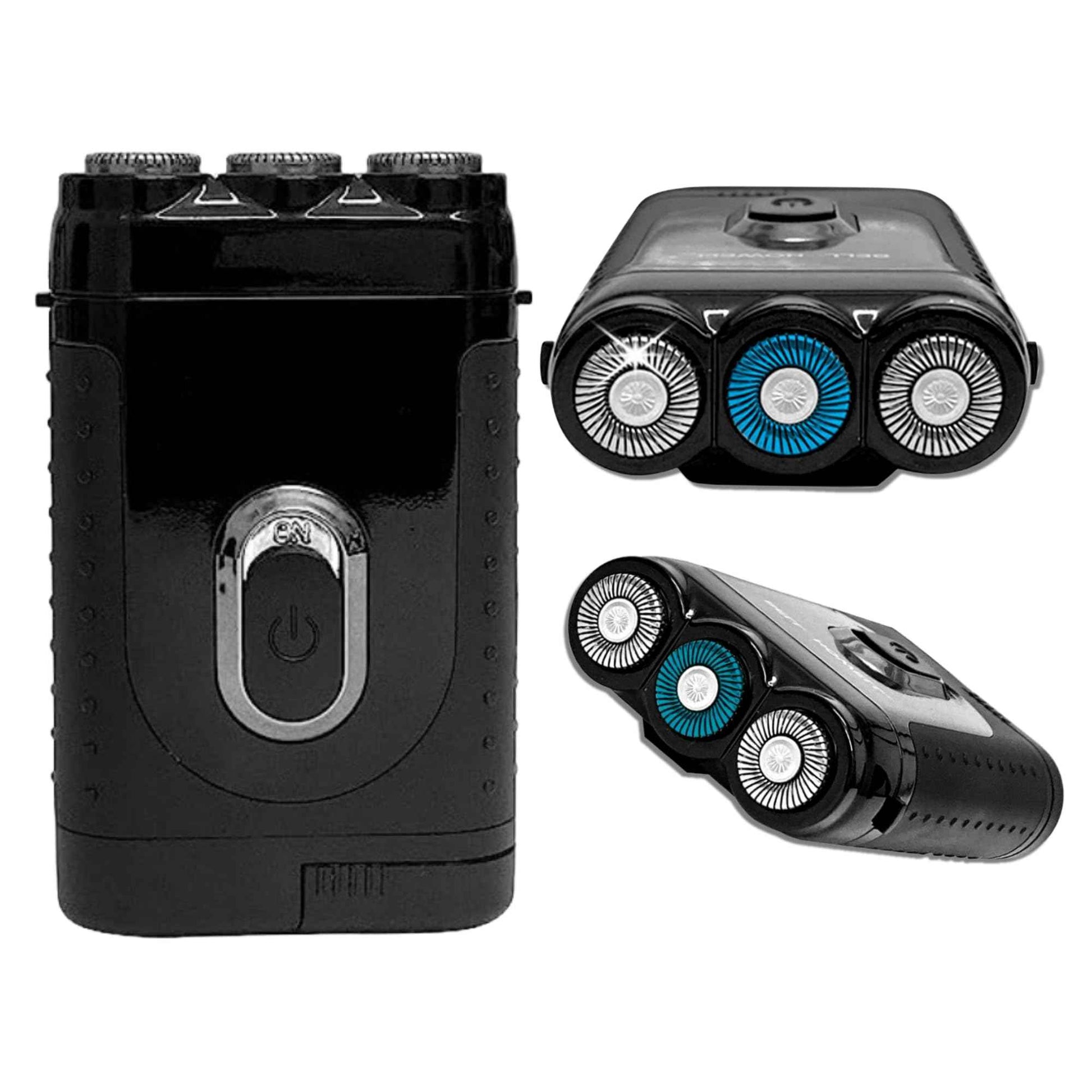 Tacshaver Rotary Electric Razor for Men - Rotary Electric Shavers for Body Hair Trimmer - Waterproof & Rechargeable Beard Trimmer - Personal Care Hair Razor & Bald Head Shaver for Mens Grooming Kit