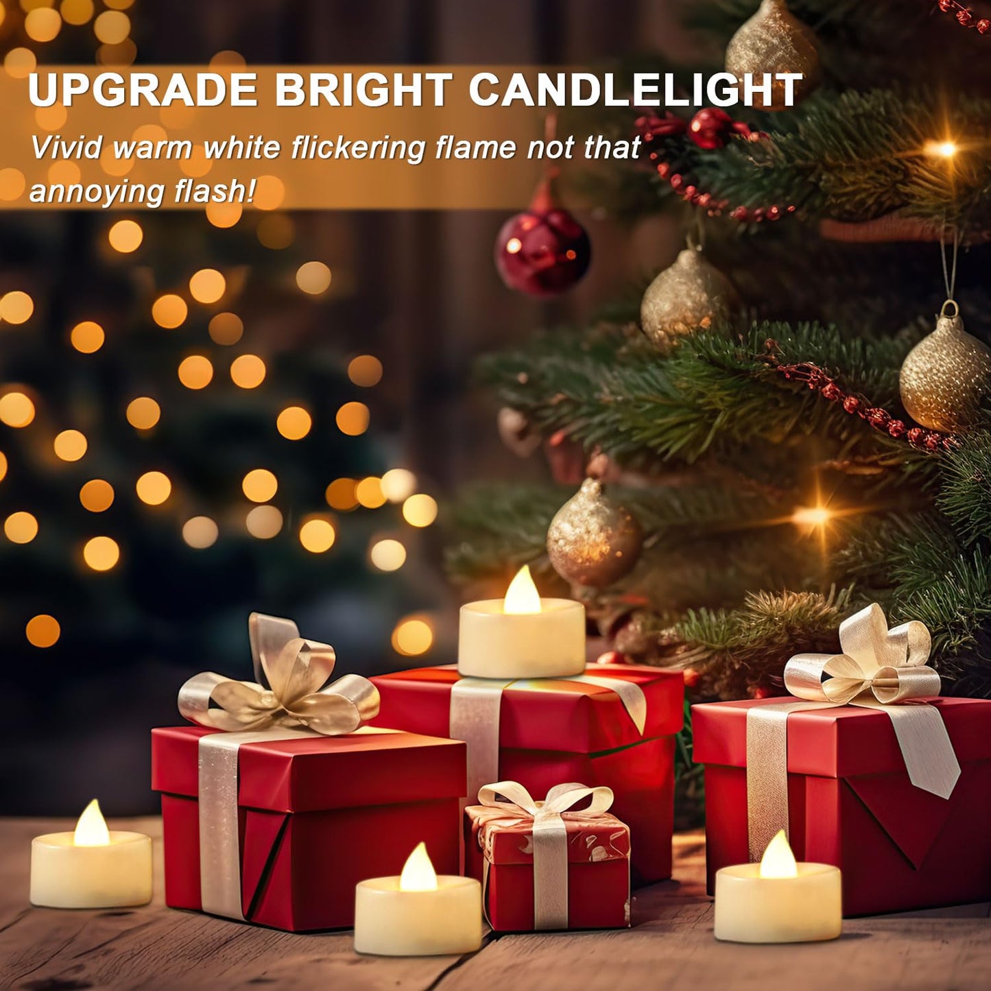 BEICHI Flameless Candles, 12Pack Battery Operated Candles, LED Tea Lights Candles Battery Operated, Flickering Fake Candles for Wedding Halloween Christmas Diwali- Warm White