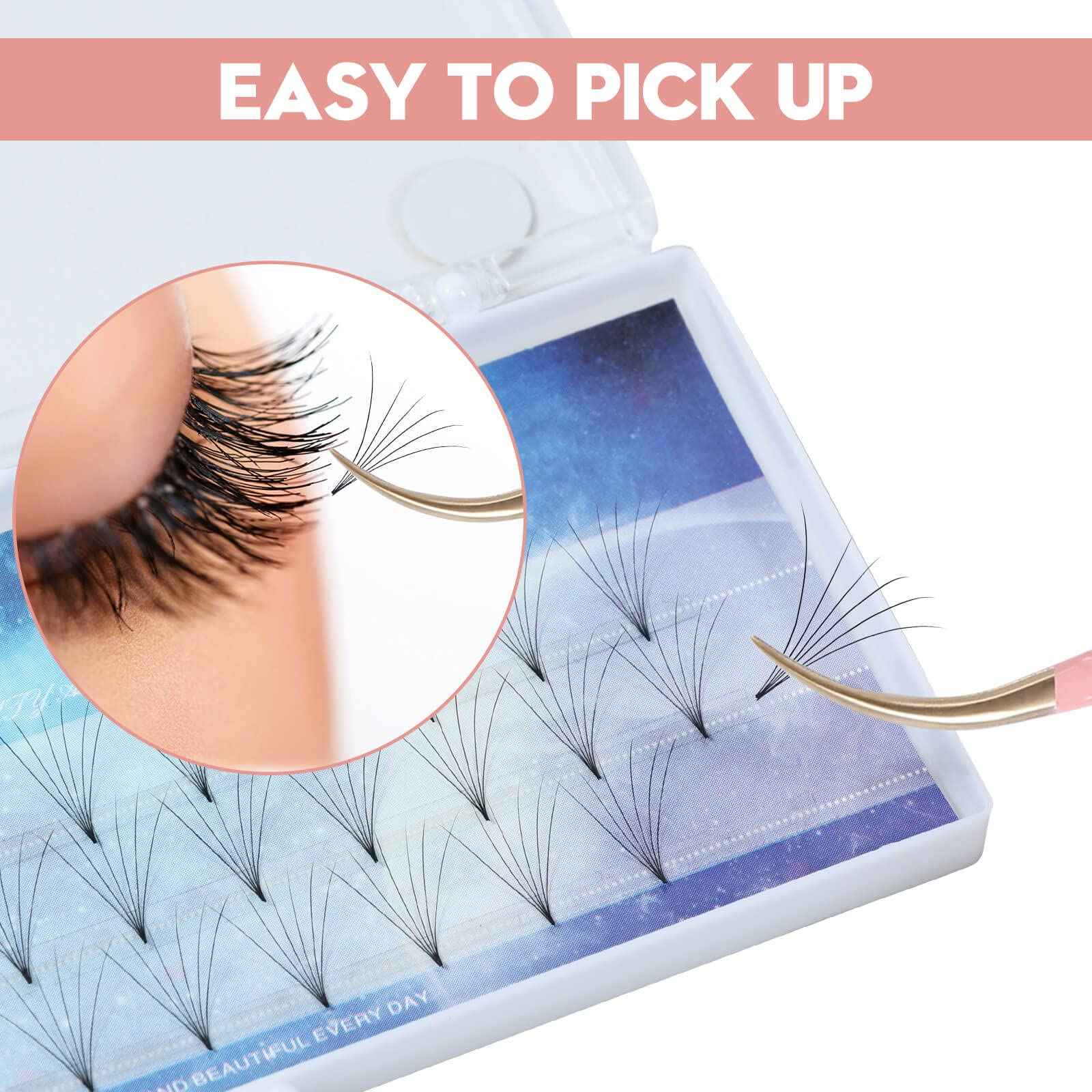 Ms.Queen Volume Lash Tweezers Set,2Pcs Fiber Tip 45 Degree Volume and Curved Isolation Eyelash Extension Tweezers