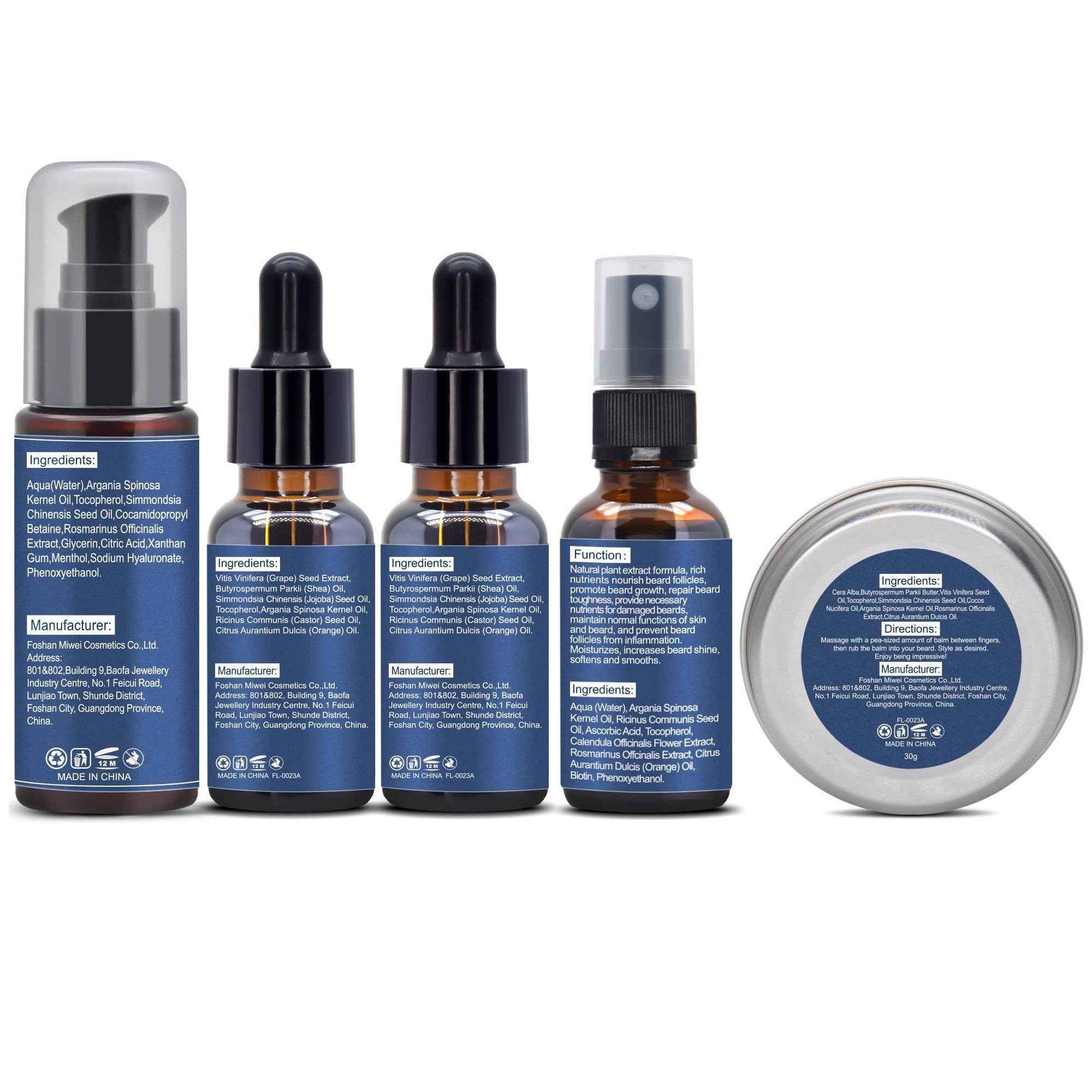 Beard Care Kit for Men-Nourish Soften Grooming Patchy Beard W/Vitamin Spray,Mustache Oil,Balm, Wash,Boar Bristle Brush,Wooden Comb,Scissors,Valentines Fathers Gifts for Men Dad Him Husband Boyfriend