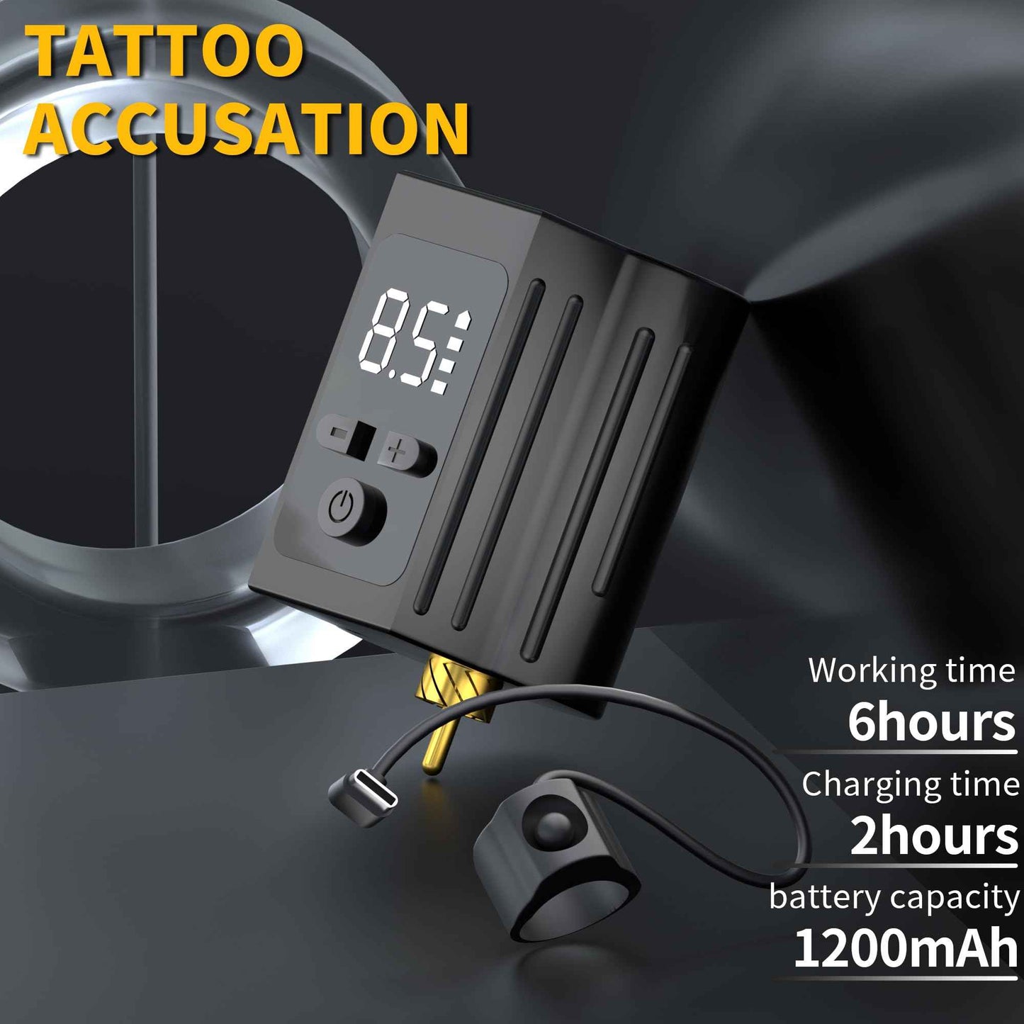 POSEIDON Tattoo Pen Set, Wireless Tattoo Gun Kit Tattoo Kit with 2Pcs Battery and 20Pcs Tattoo Cartridge Needles, Complete Tattoo Machine kit Tattoo Supplies for Beginners