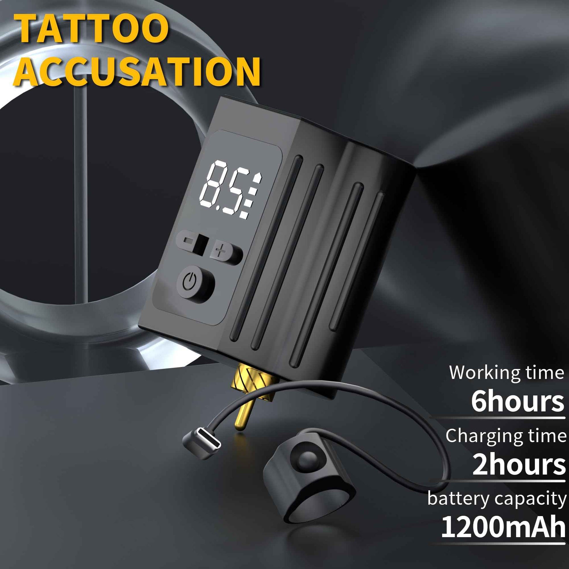 POSEIDON Tattoo Pen Set, Wireless Tattoo Gun Kit Tattoo Kit with 2Pcs Battery and 20Pcs Tattoo Cartridge Needles, Complete Tattoo Machine kit Tattoo Supplies for Beginners