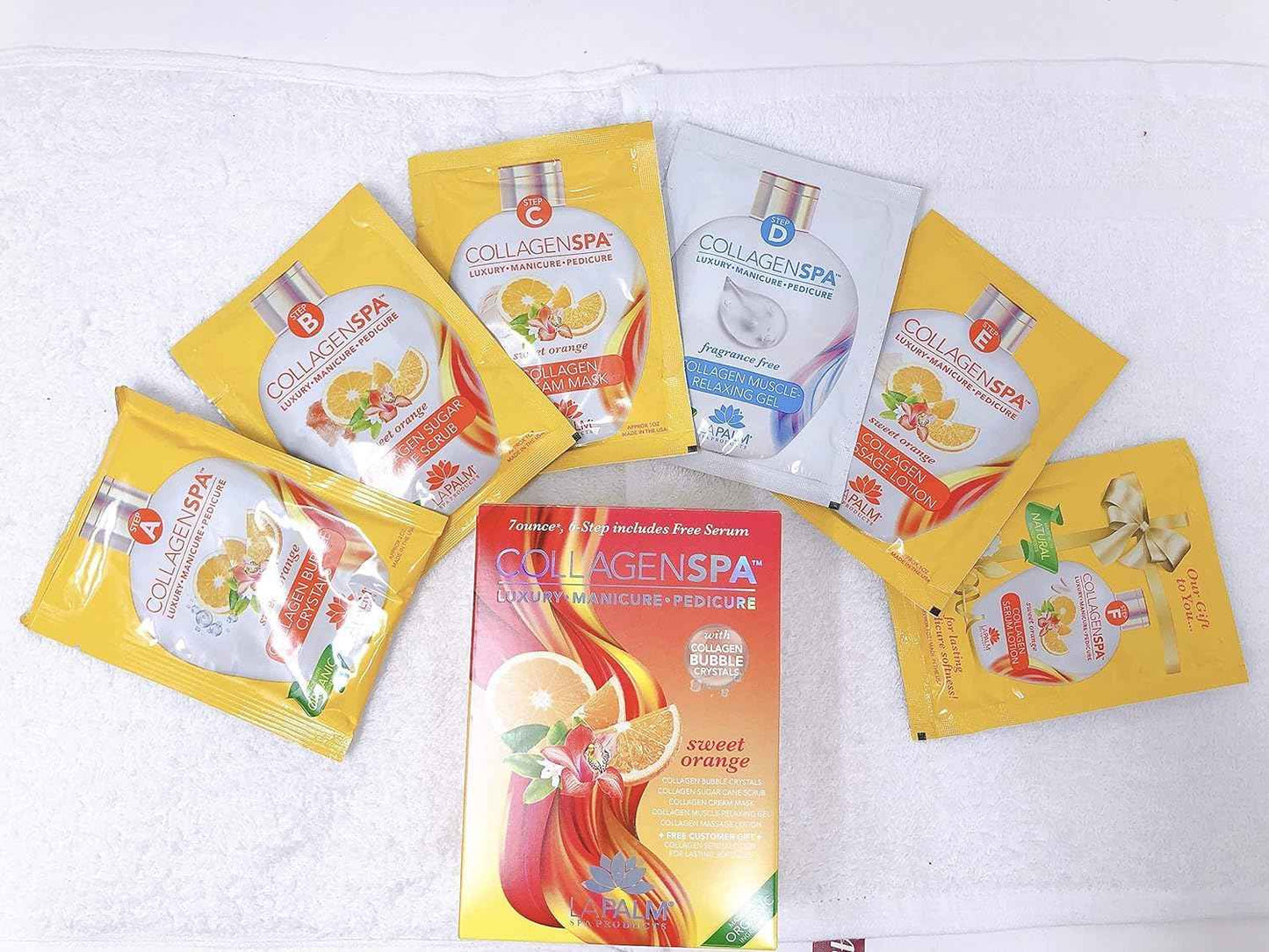 LaPalm Collagen Spa Luxury Manicure and Pedicure with Collagen Bubble Crystals - Mix of 6 Scents