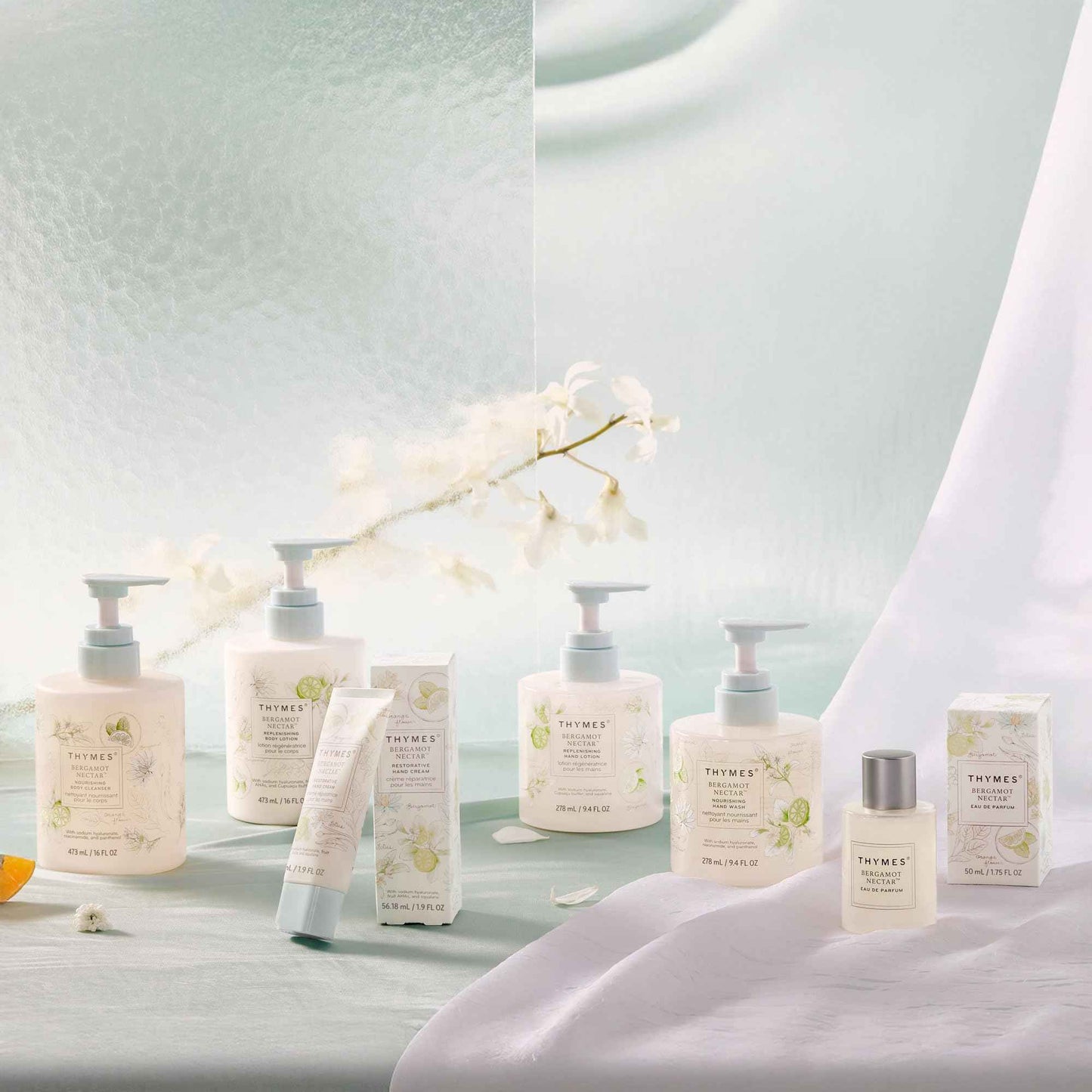 Thymes Nourishing Hand Wash - Liquid Hand Soap for Bathroom or Kitchen - Liquid Soap with Notes of Bergamot, Lemon, Orange Flower, Lotus & Sandalwood (Bergamot Nectar, 9.4 fl oz)