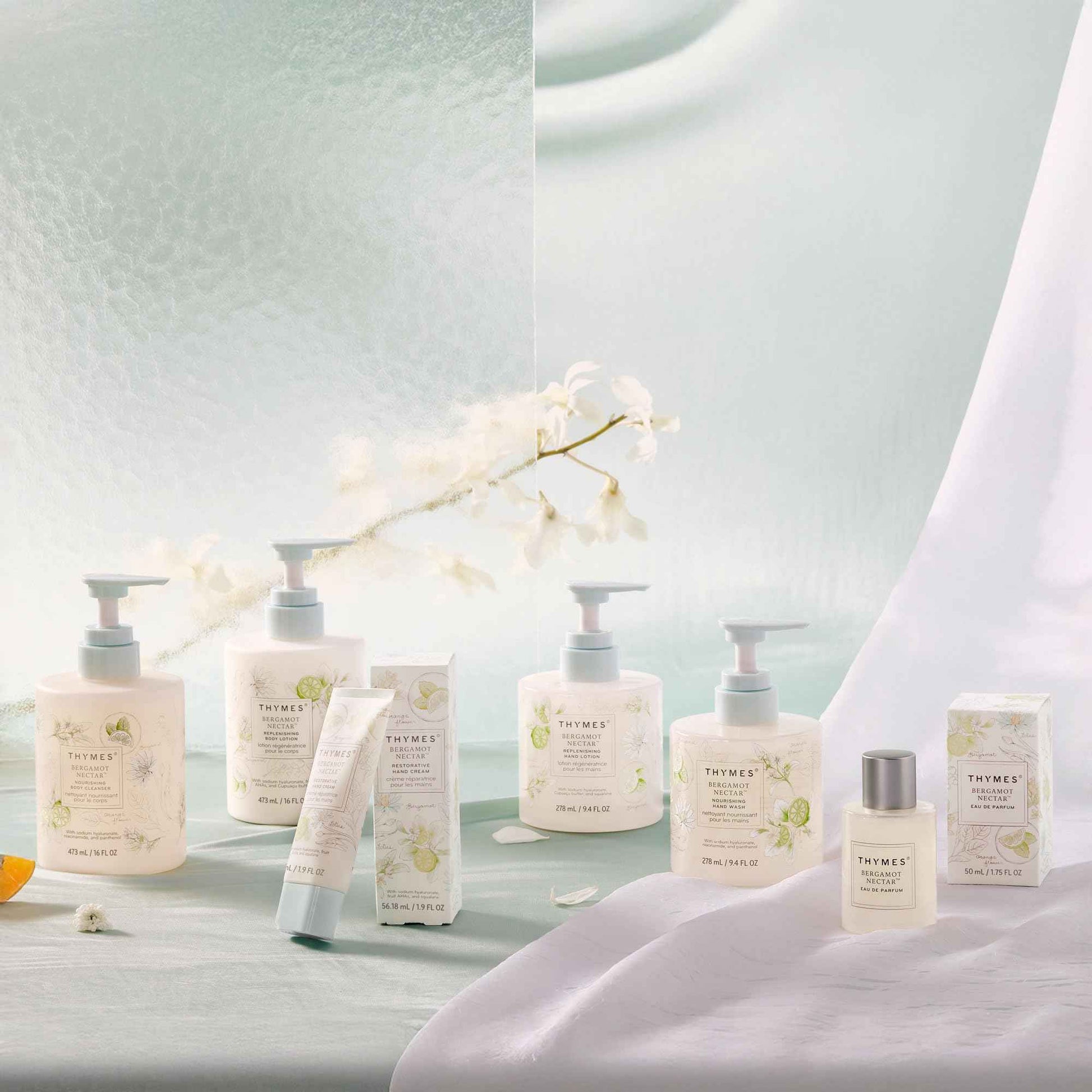 Thymes Nourishing Hand Wash - Liquid Hand Soap for Bathroom or Kitchen - Liquid Soap with Notes of Bergamot, Lemon, Orange Flower, Lotus & Sandalwood (Bergamot Nectar, 9.4 fl oz)