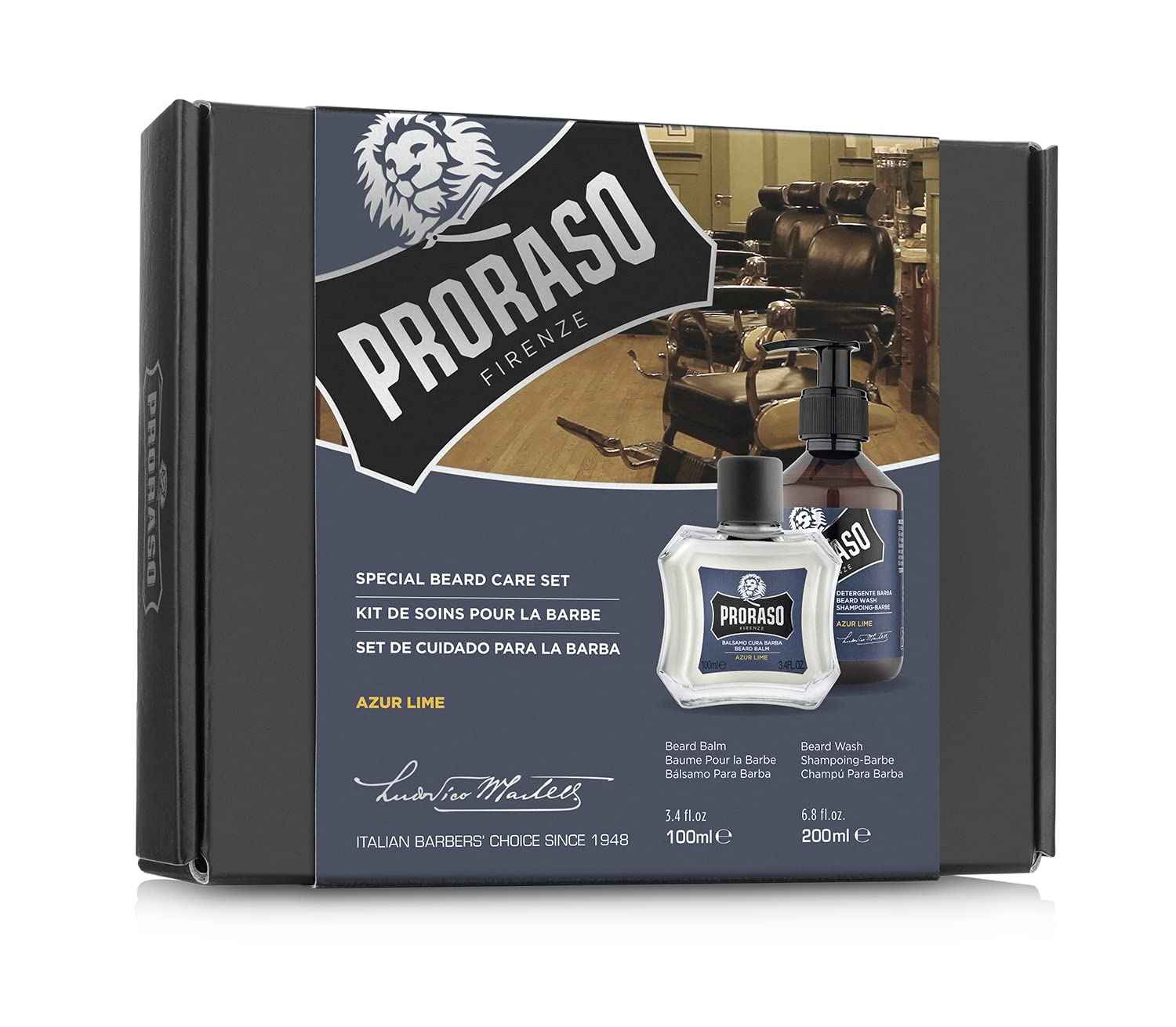 Proraso Beard Care Duo Kit for New or Short Beards with Beard Balm and Wash
