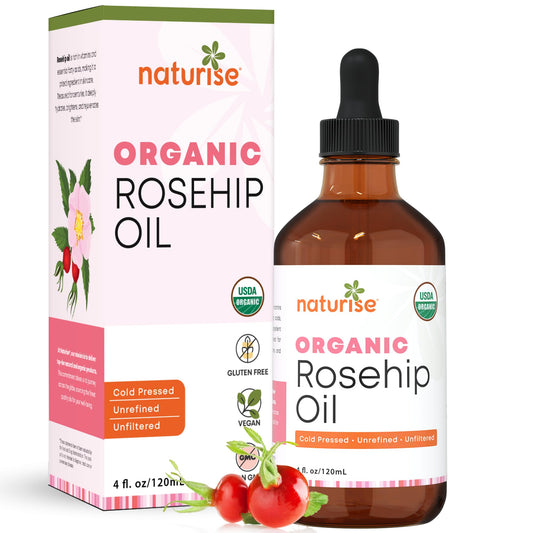 Organic Rosehip Oil for Face - Organic Cold Pressed Rose Hip Oil for Skin and Body Care - Vegan Non-GMO Gua Sha Oil - Rosa Mosqueta Oil, Rosehip Seed Facial Oil for Gua Sha Massage (4 FL. OZ.)