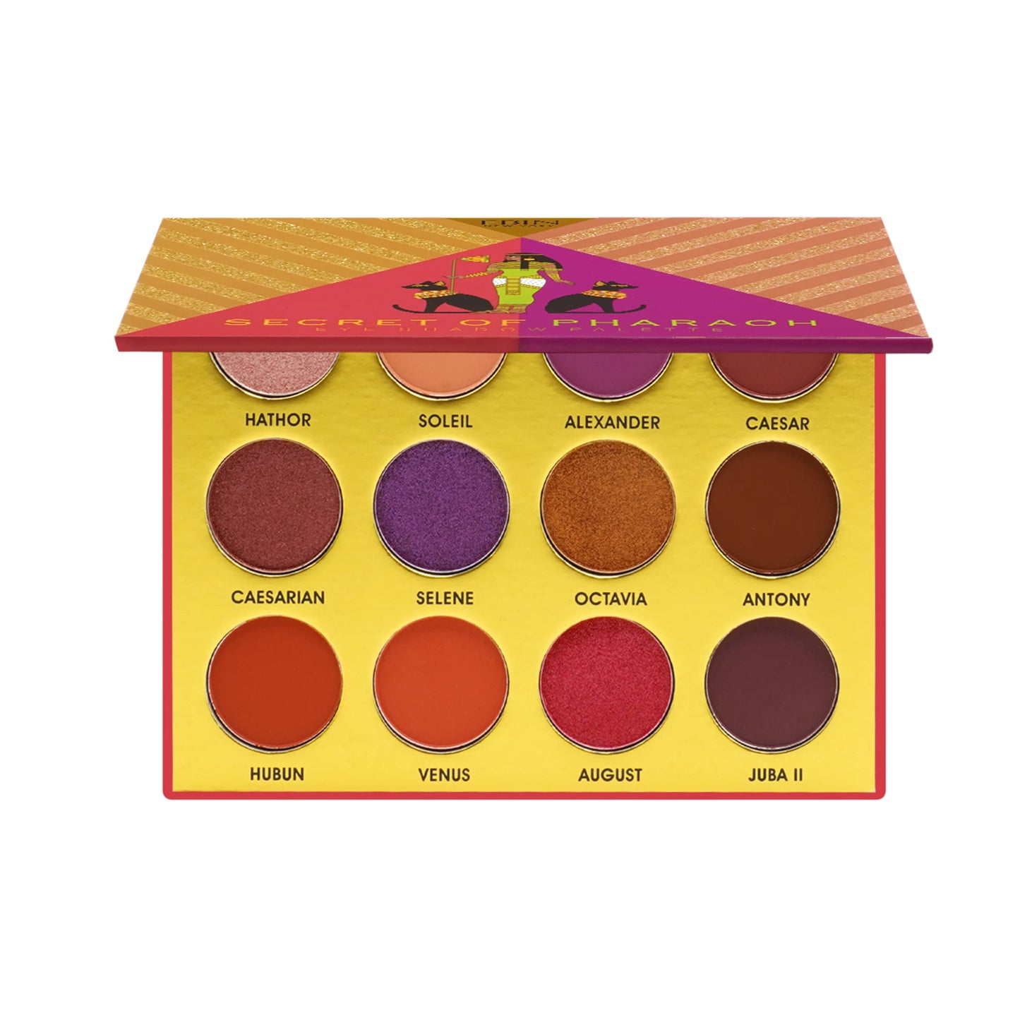 EBIN NEW YORK Cleopatra's Love - Secret of Pharaoh Eyeshadow Palette, Highly Pigmented and Blendable, Cruelty-Free, Long-Lasting Matte & Shimmer